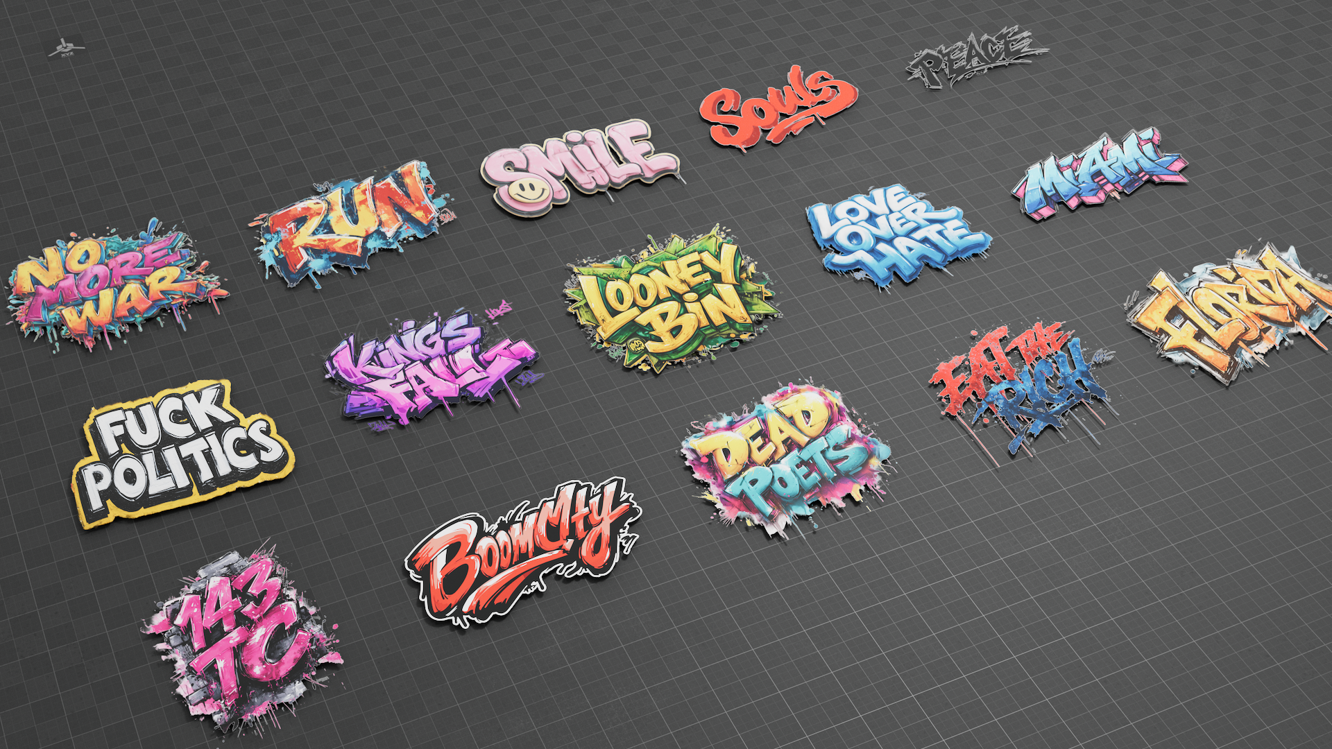 Decals - Graffiti Tags