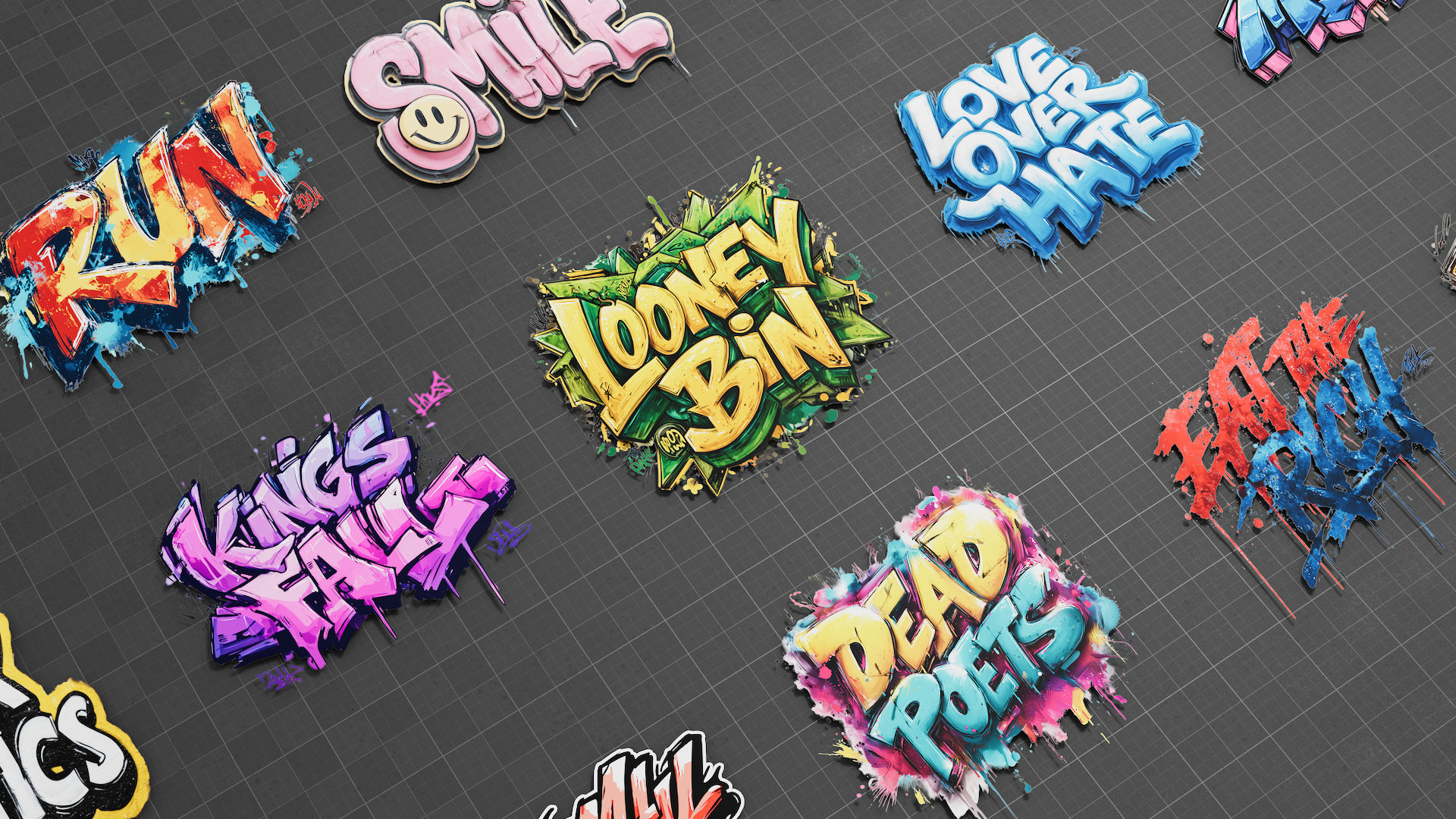 Decals - Graffiti Tags