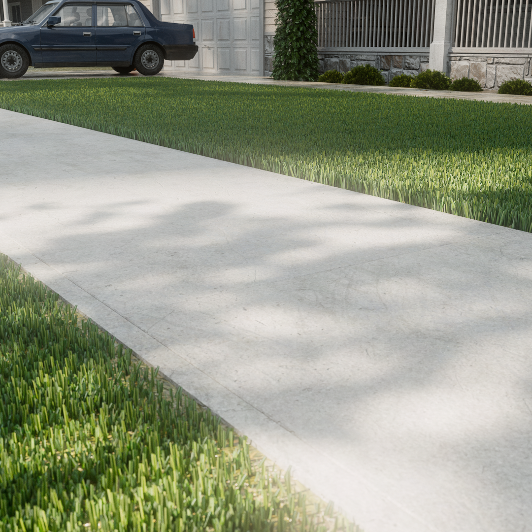 Realistic Lawn Grass
