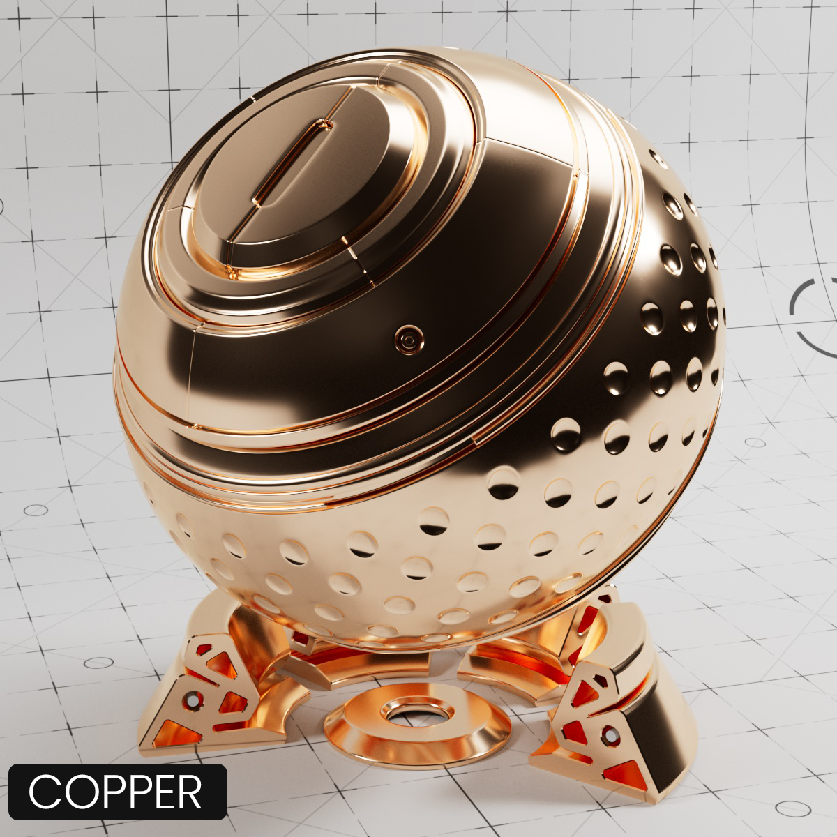 Cinema 4D Materials - ADV IOR Metals - Redshift OpenPBR