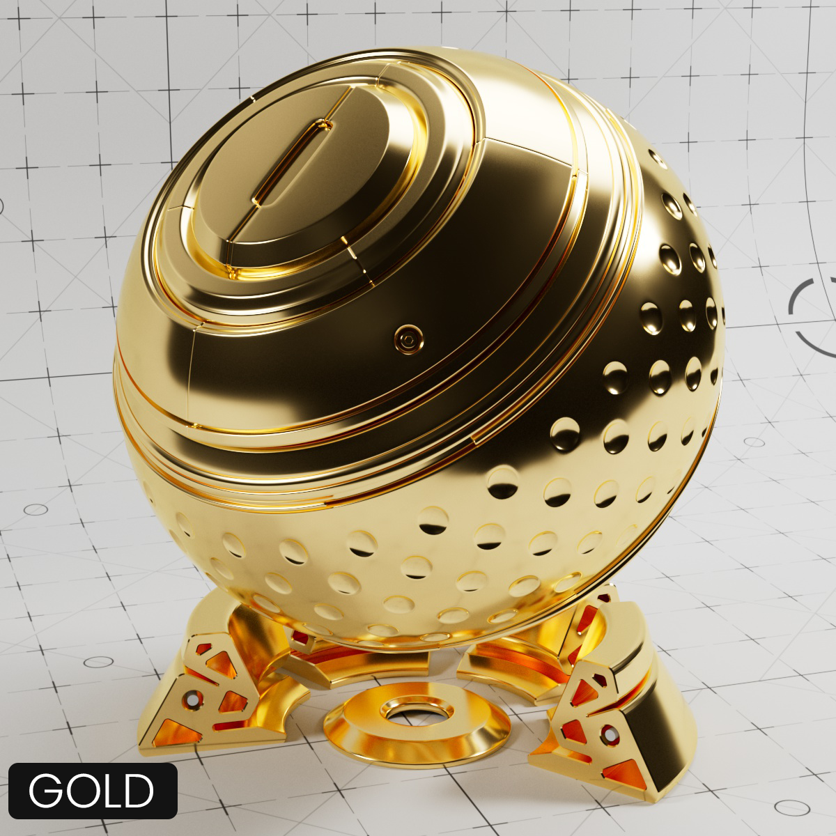 Cinema 4D Materials - ADV IOR Metals - Redshift OpenPBR