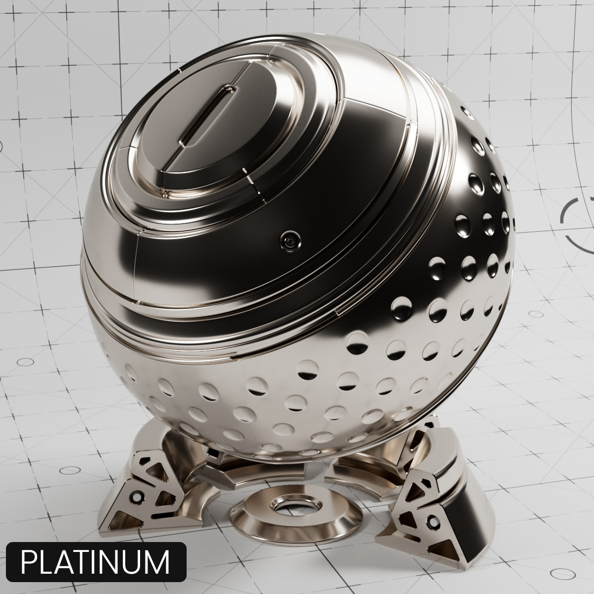 Cinema 4D Materials - ADV IOR Metals - Redshift OpenPBR