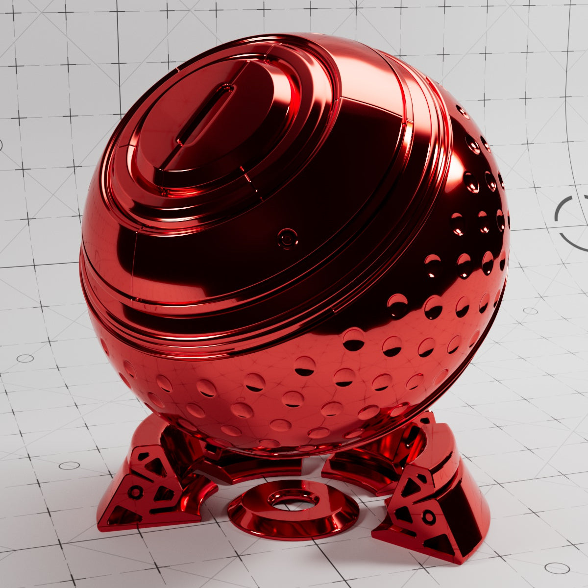 Cinema 4D Materials - Car Paint Chrome Finish - Redshift