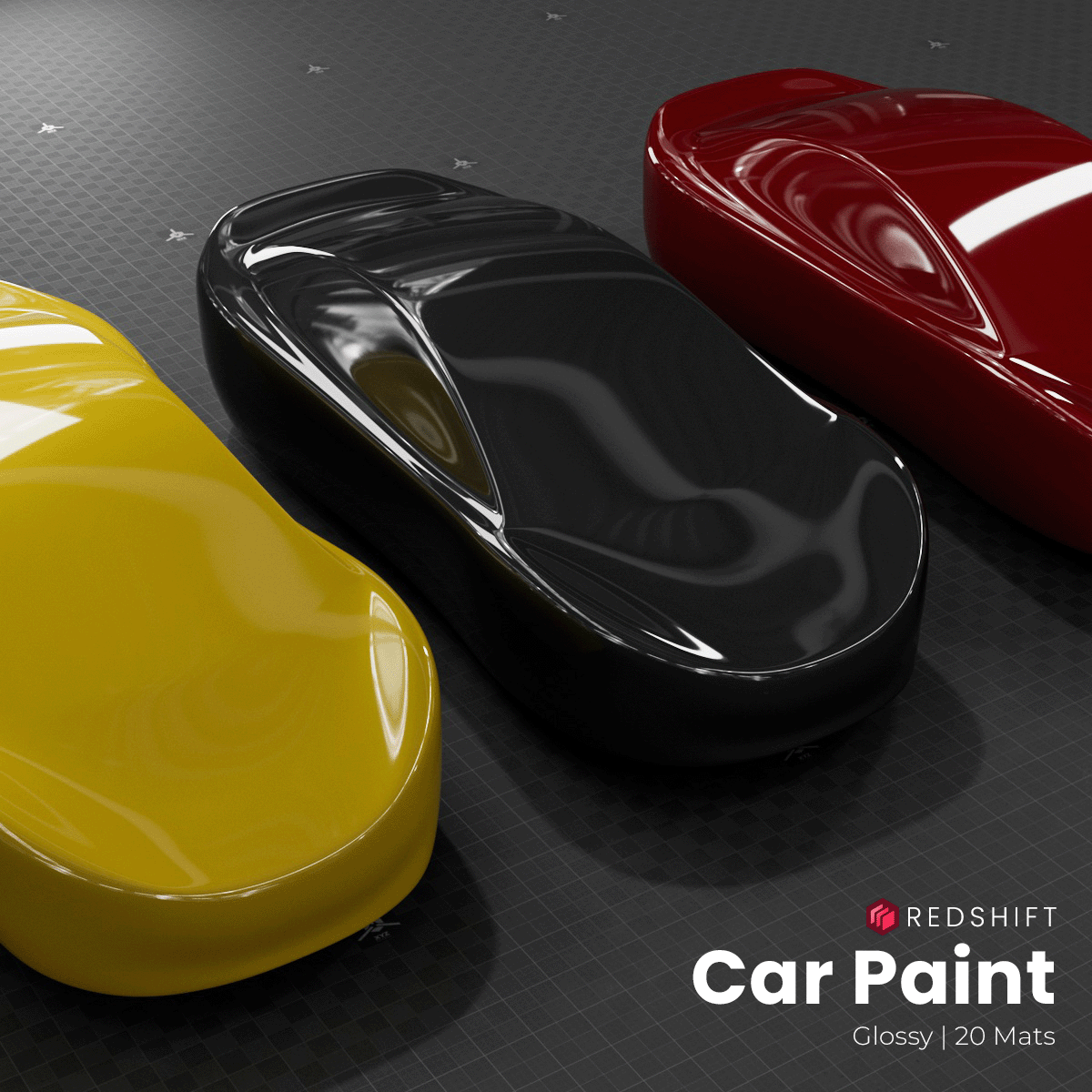 Cinema 4D Materials - Car Paint Glossy - Redshift