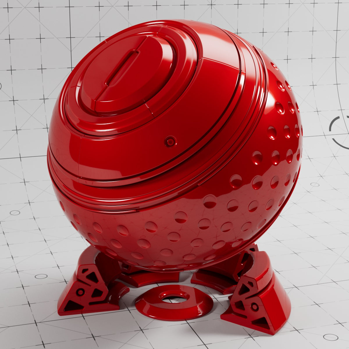 Cinema 4D Materials - Car Paint Glossy - Redshift