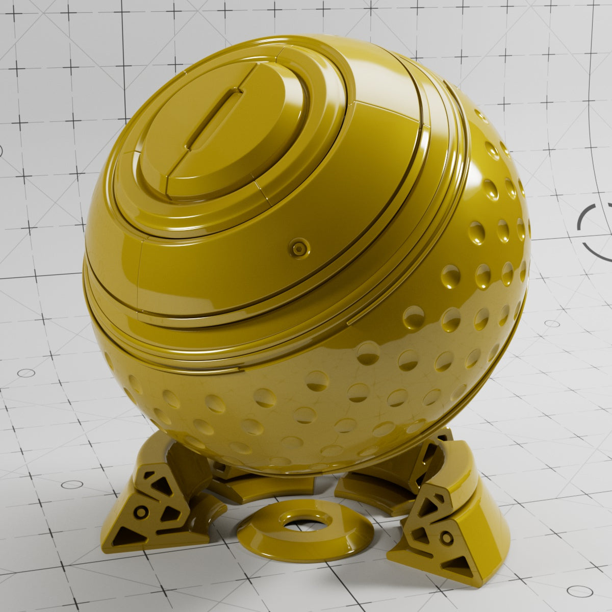 Cinema 4D Materials - Car Paint Glossy - Redshift