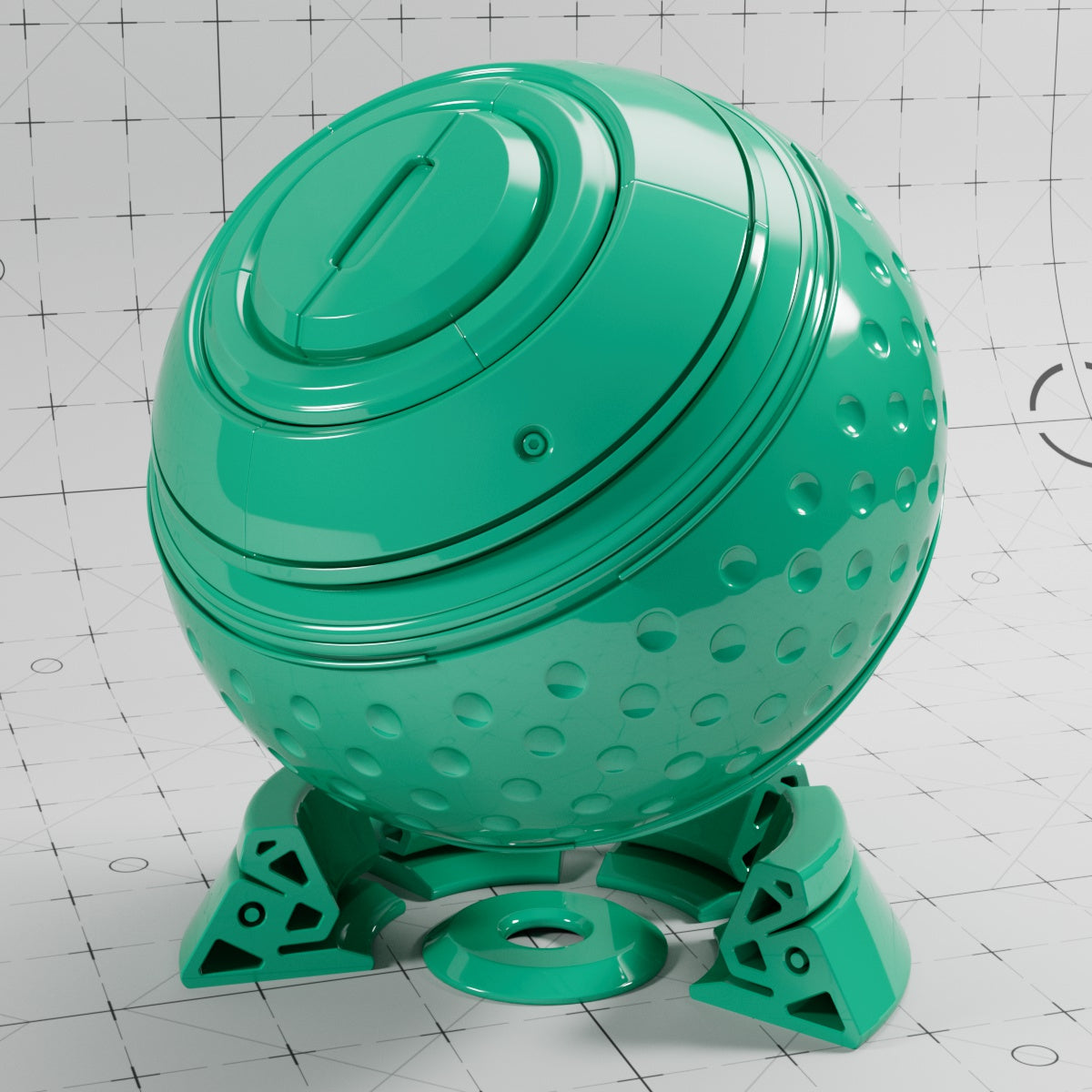 Cinema 4D Materials - Car Paint Glossy - Redshift
