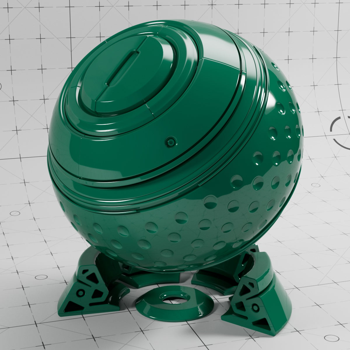 Cinema 4D Materials - Car Paint Glossy - Redshift