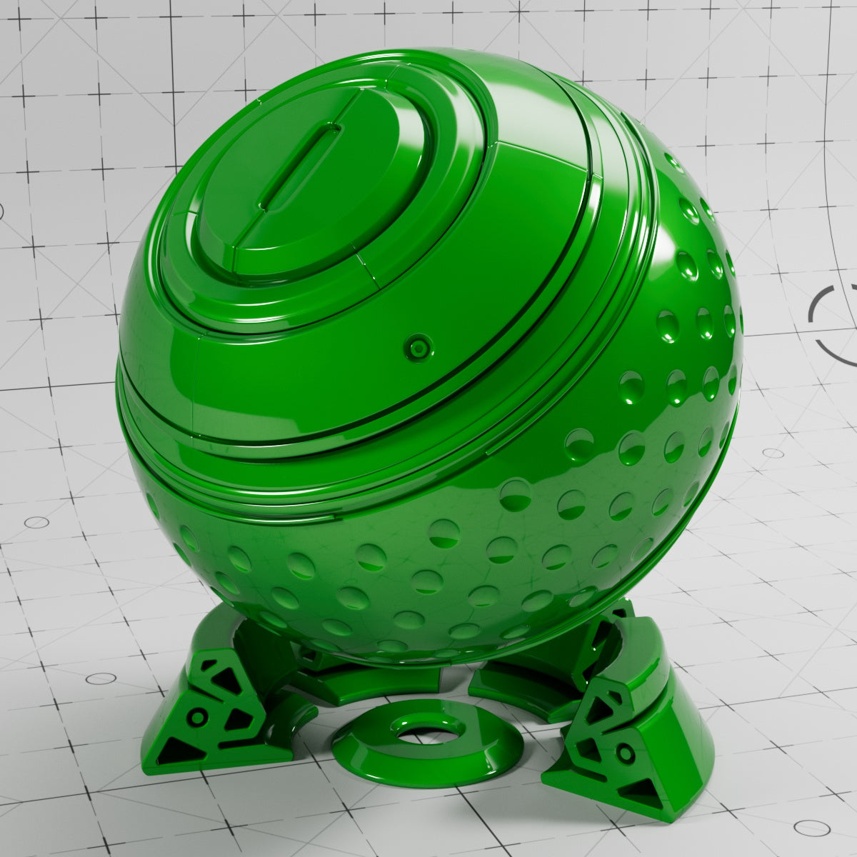 Cinema 4D Materials - Car Paint Glossy - Redshift