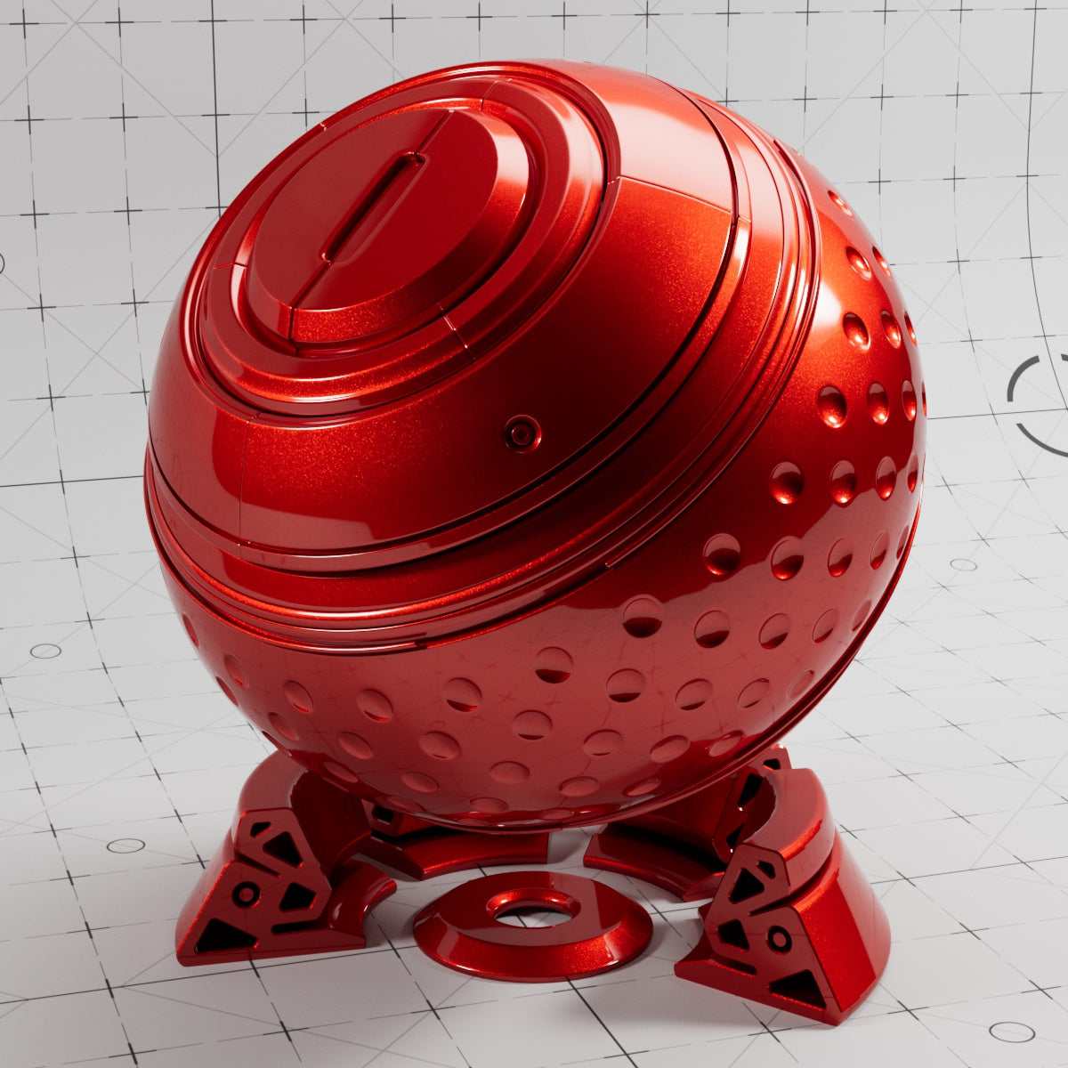 Cinema 4D Materials - Car Paint Metallic Flakes - Redshift