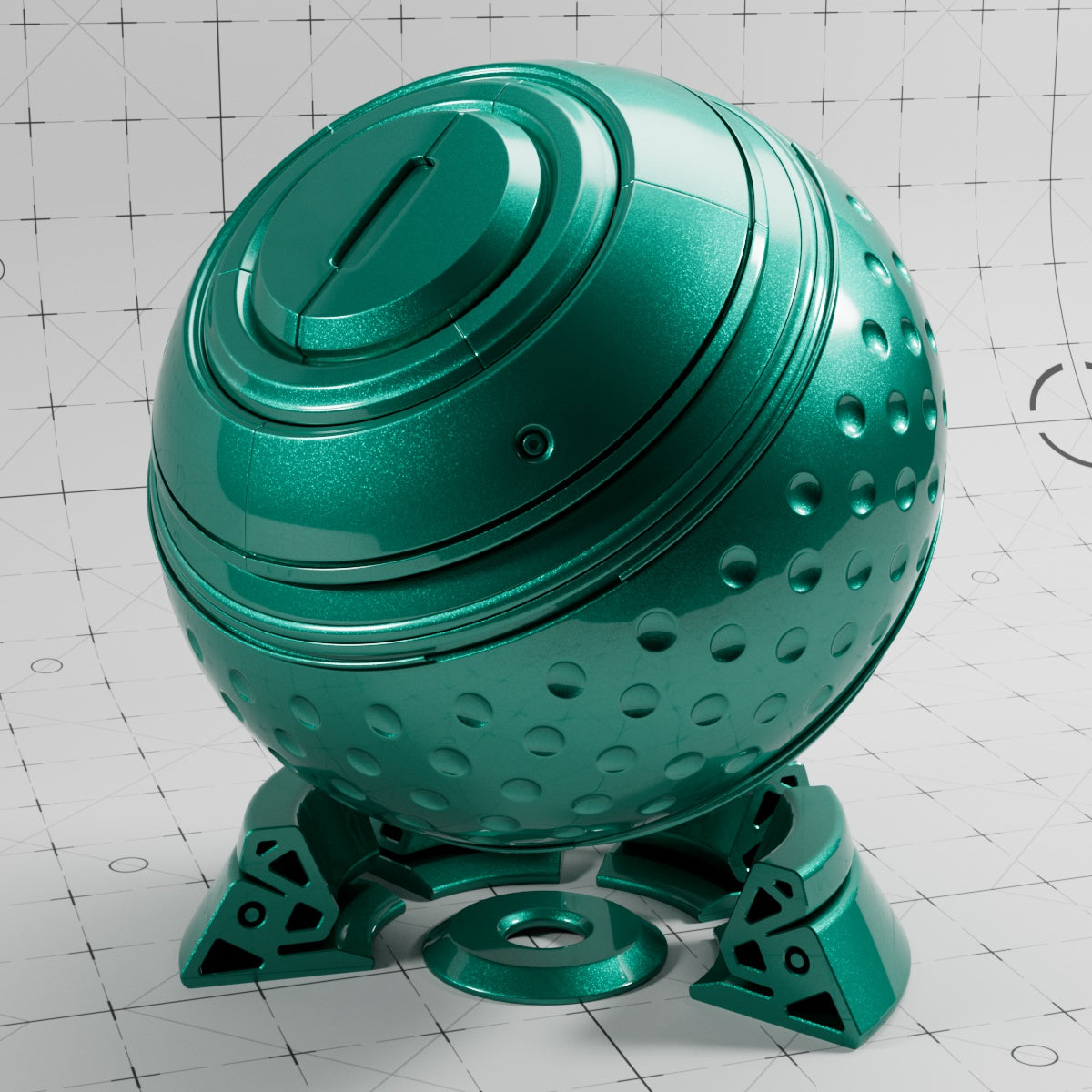 Cinema 4D Materials - Car Paint Metallic Flakes - Redshift