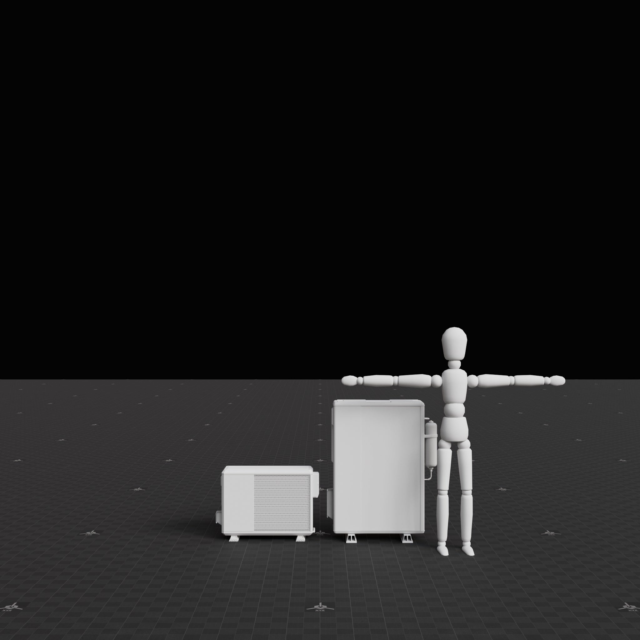 Base Mesh - Cyberpunk - AC Unit Set