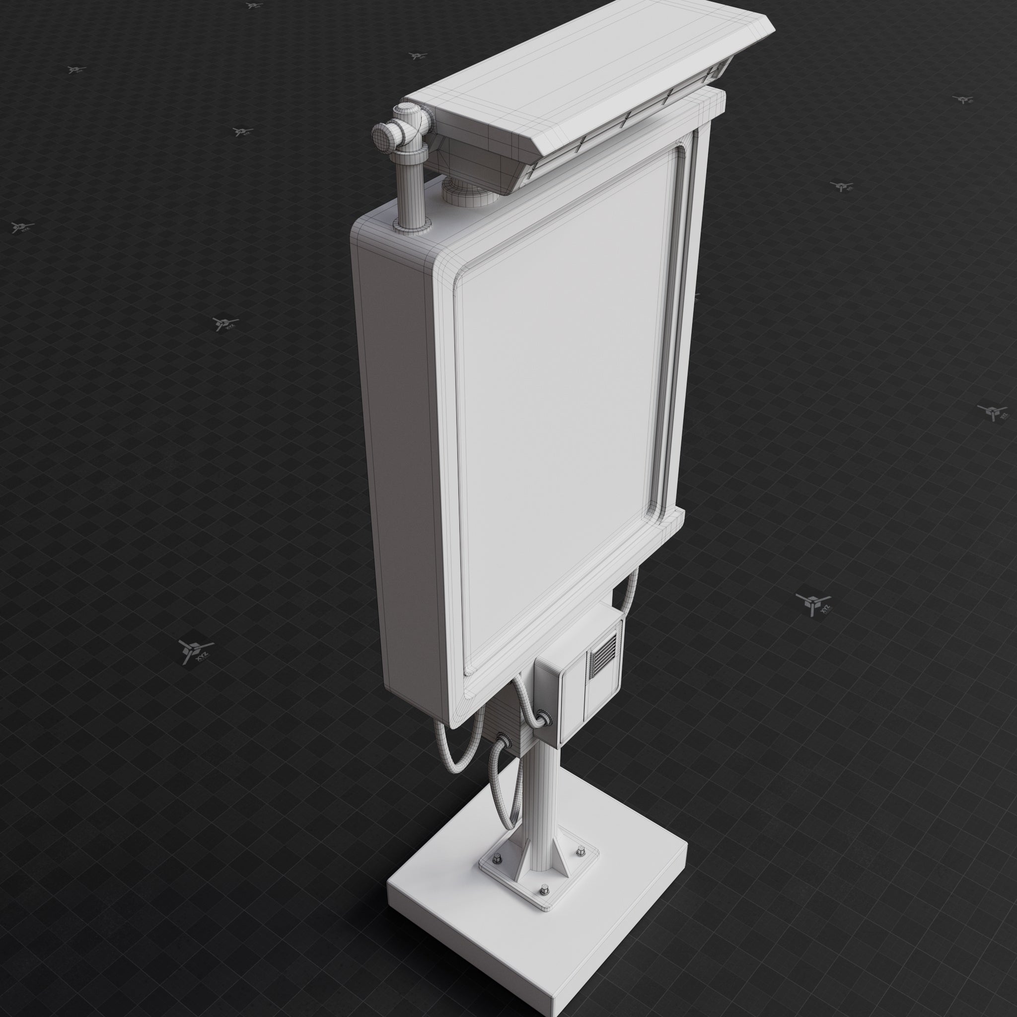 Base Mesh - Cyberpunk - Public Tech Terminal 03