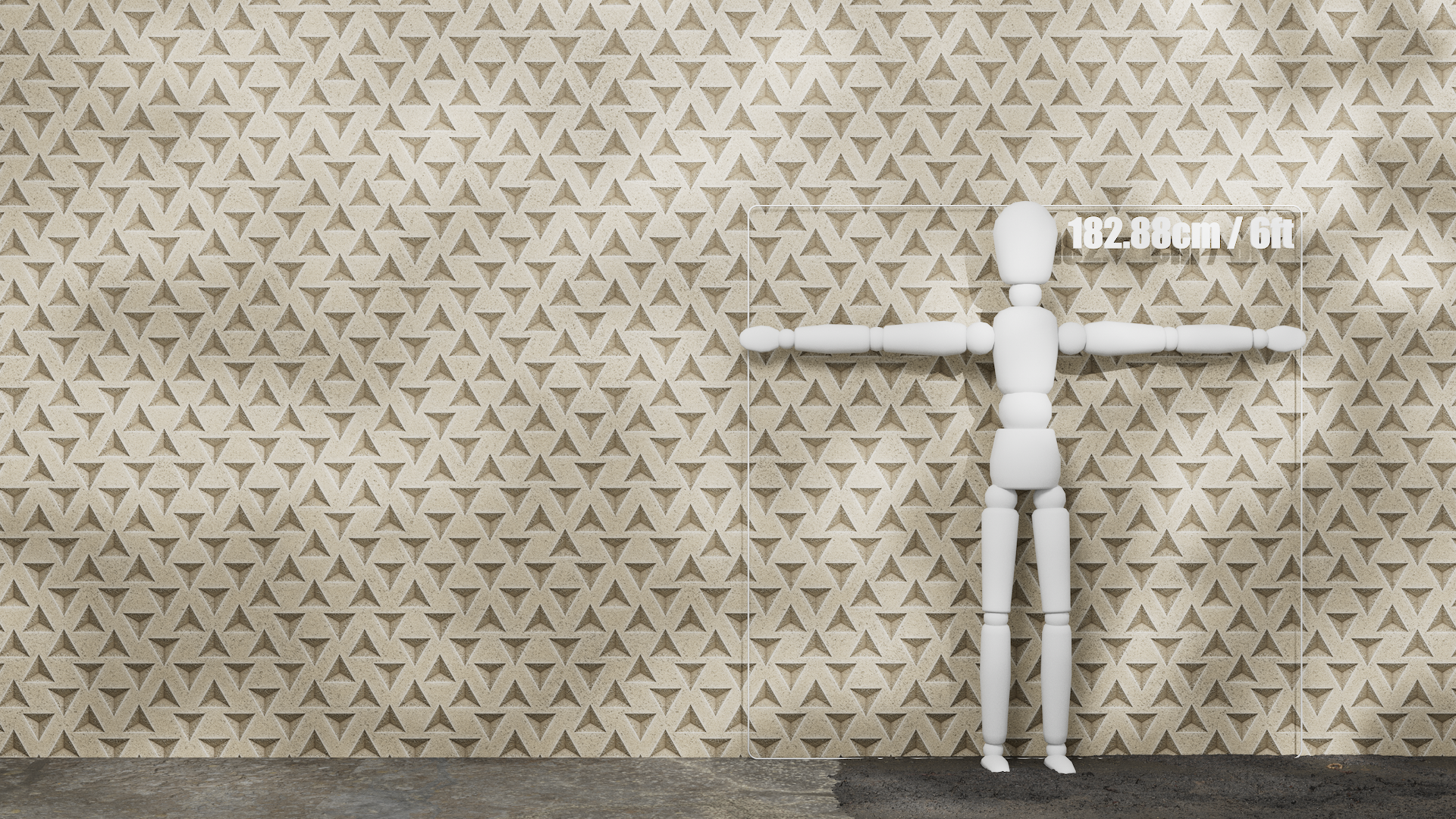 Substance Material - Engraved Triangle Concrete