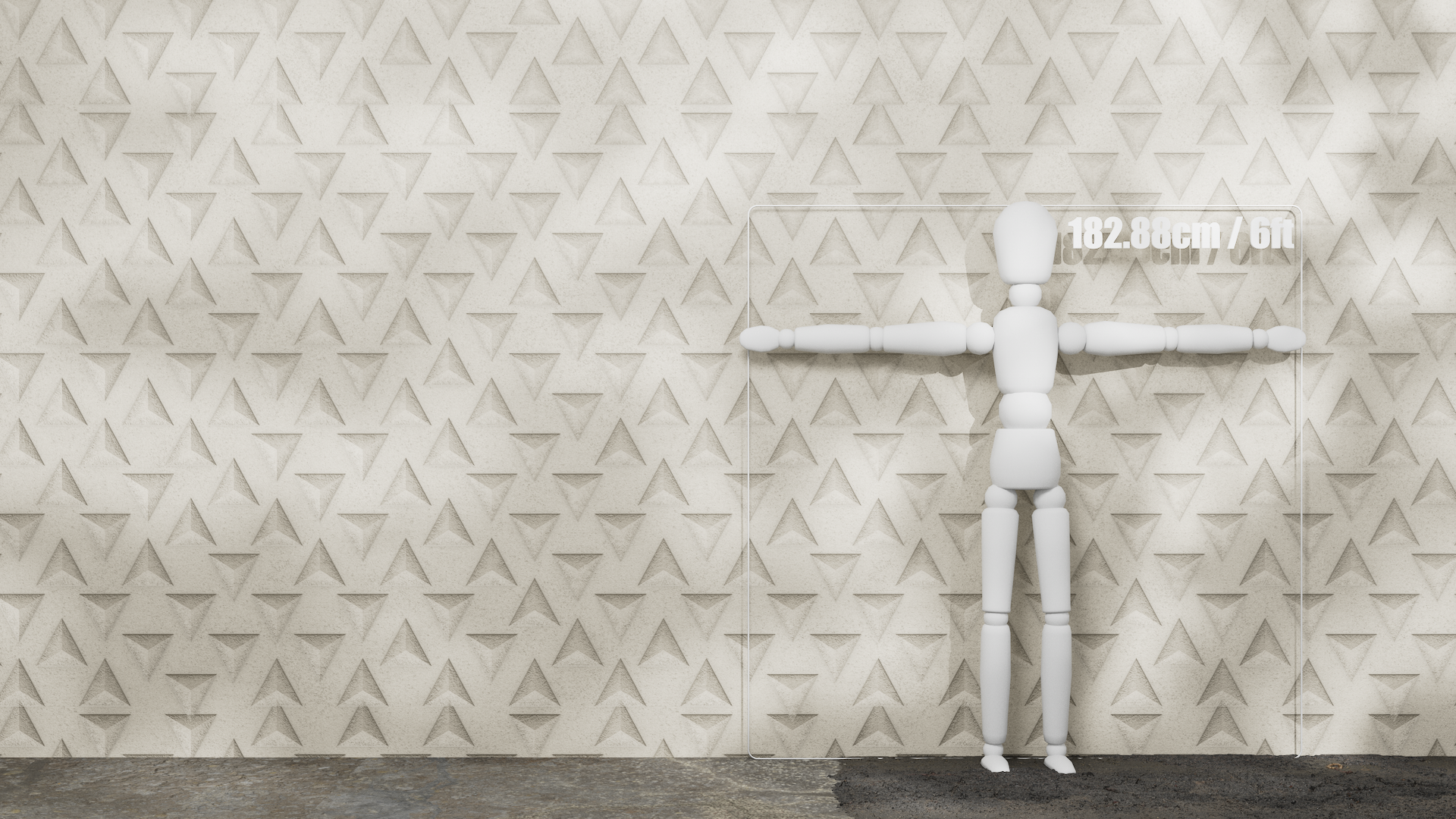 Substance Material - Engraved Triangle Concrete