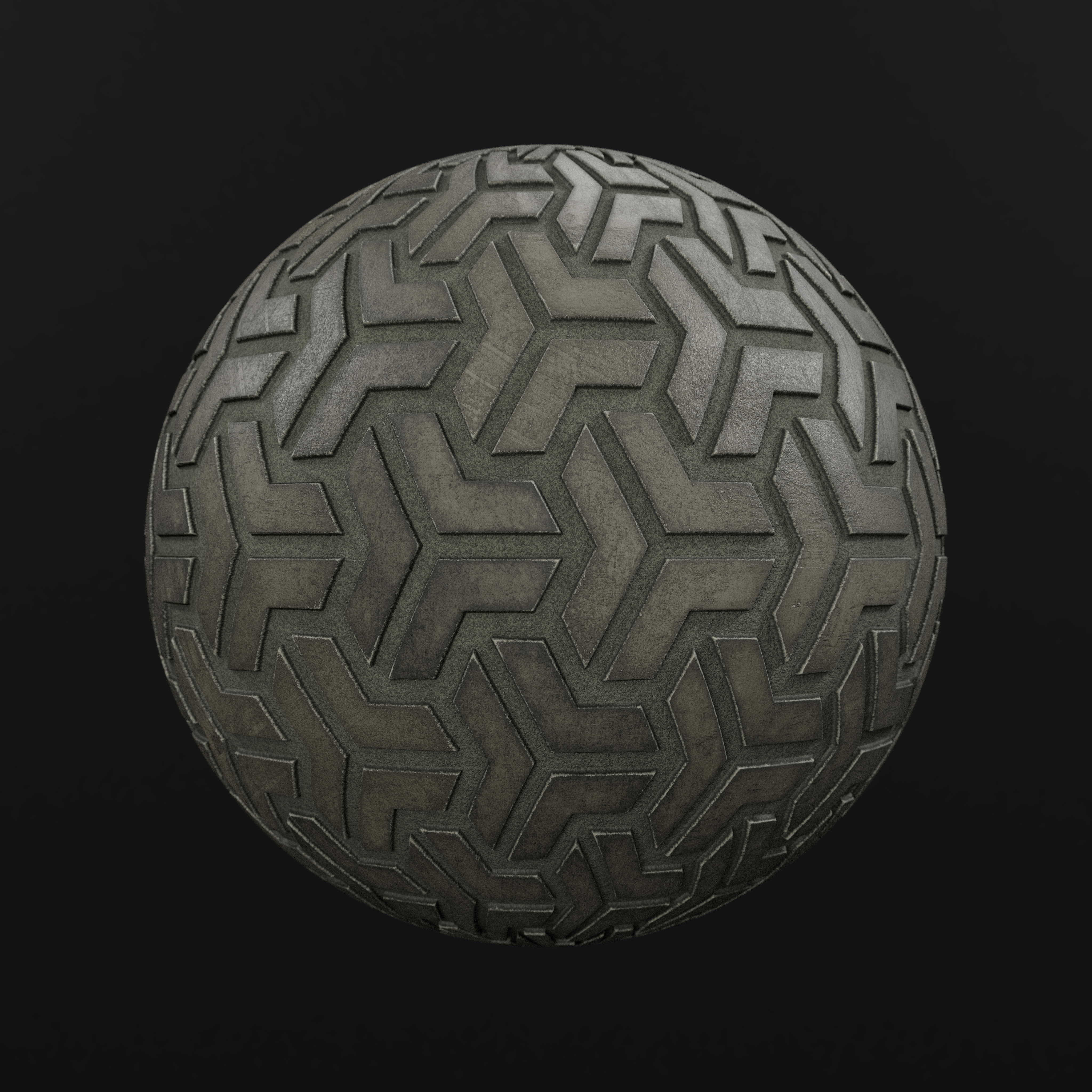 Substance Material - Hexatile Pattern Concrete