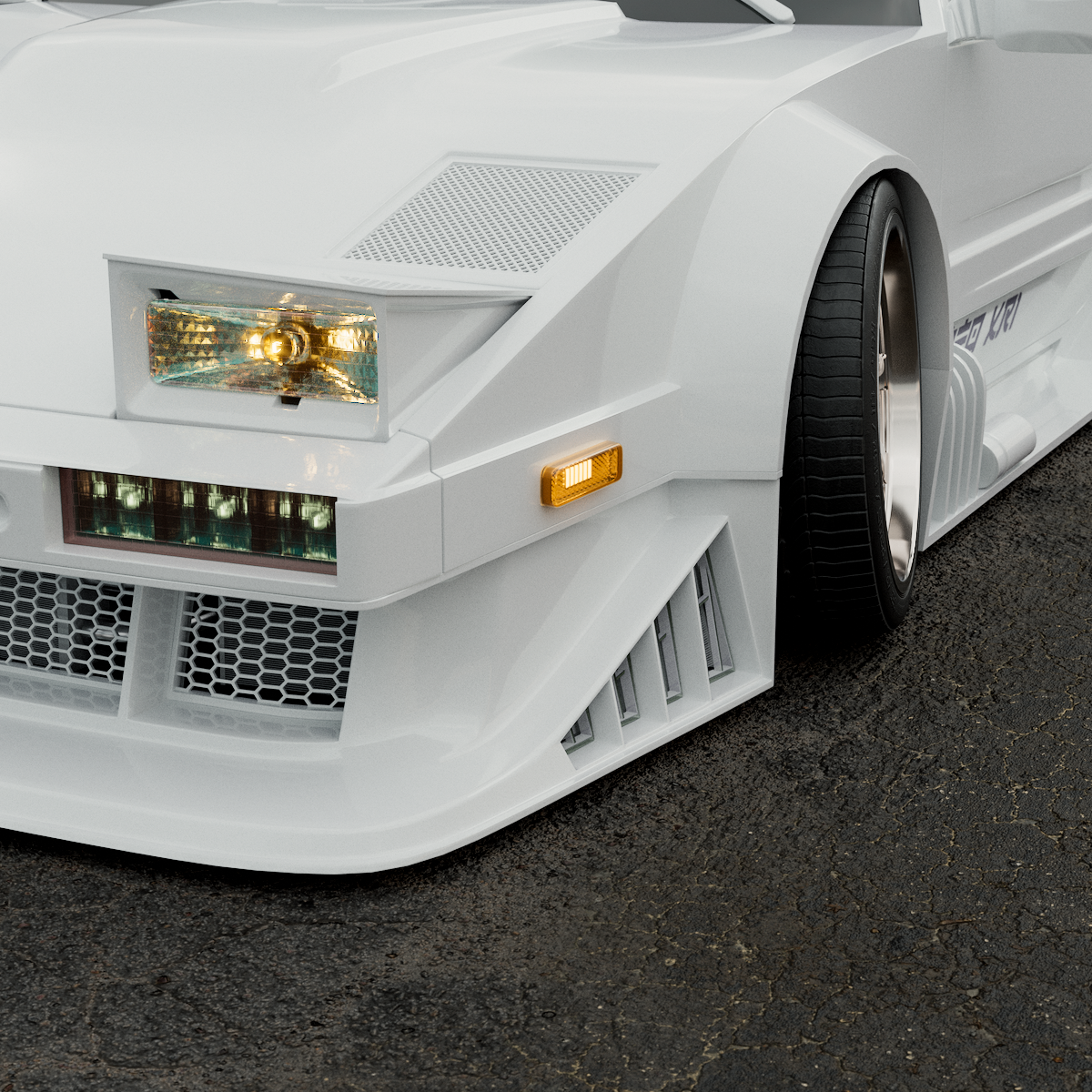 Rigged Vehicle - NEO XR1 Synthwave - Car