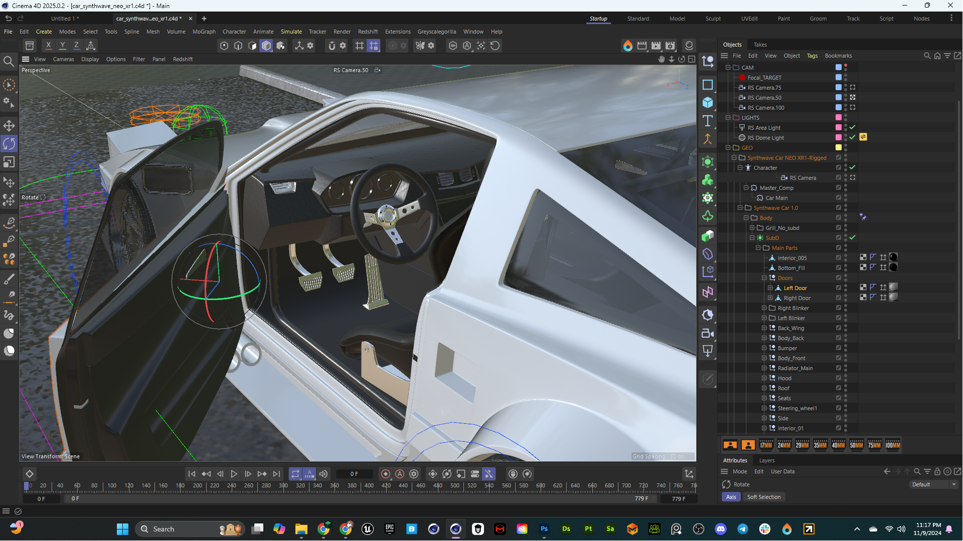 Rigged Vehicle - NEO XR1 Synthwave - Car