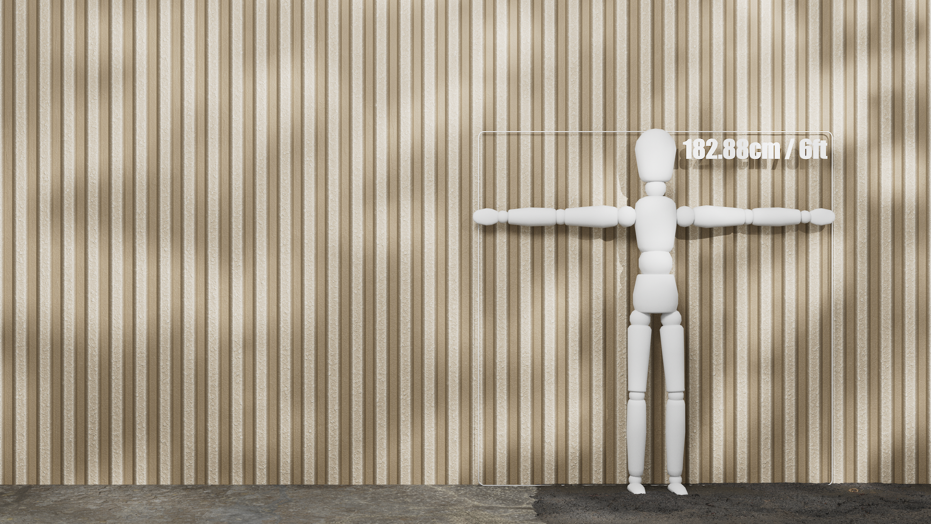 Substance Material - Ribbed Concrete Wall