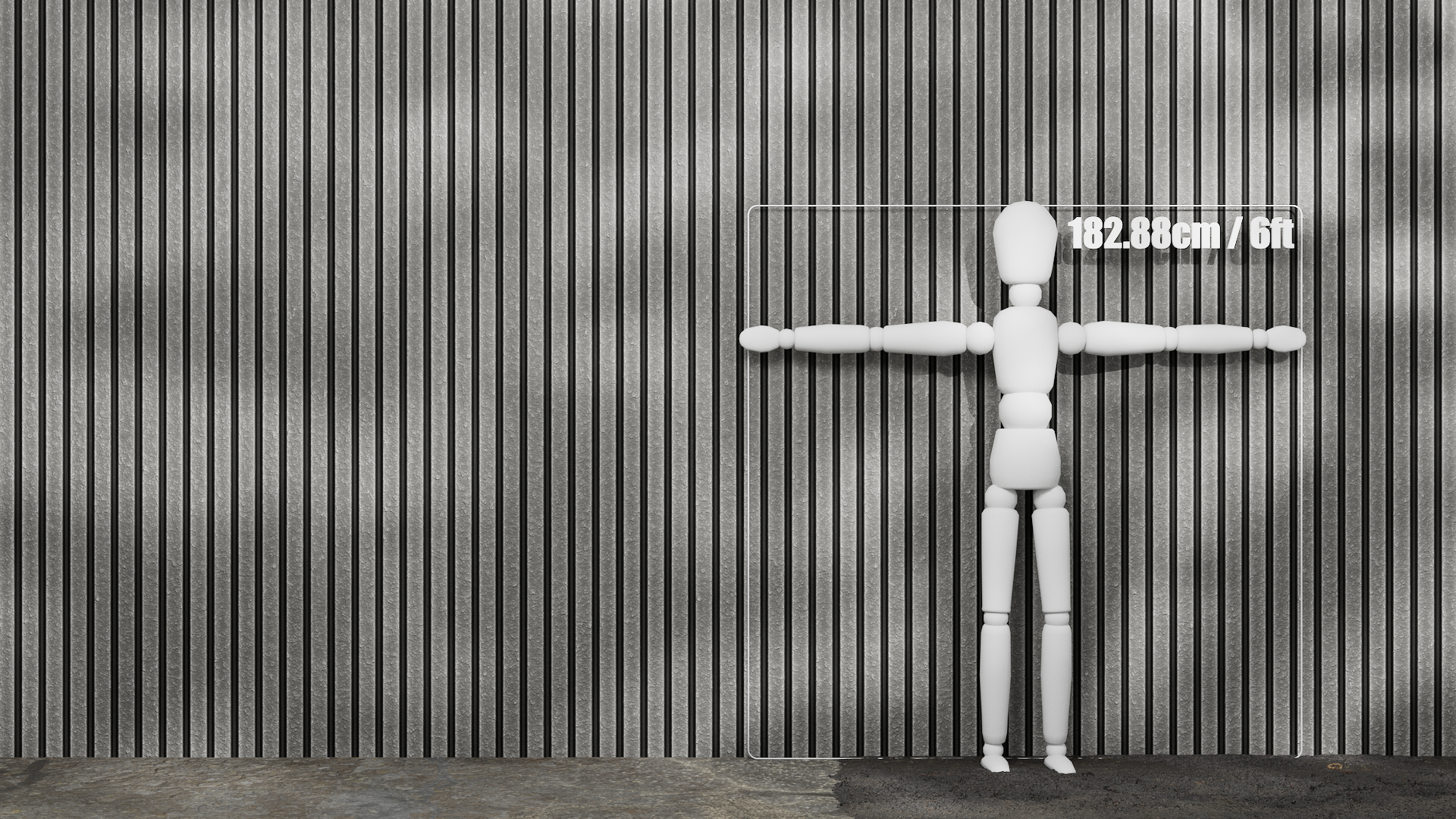 Substance Material - Ribbed Concrete Wall
