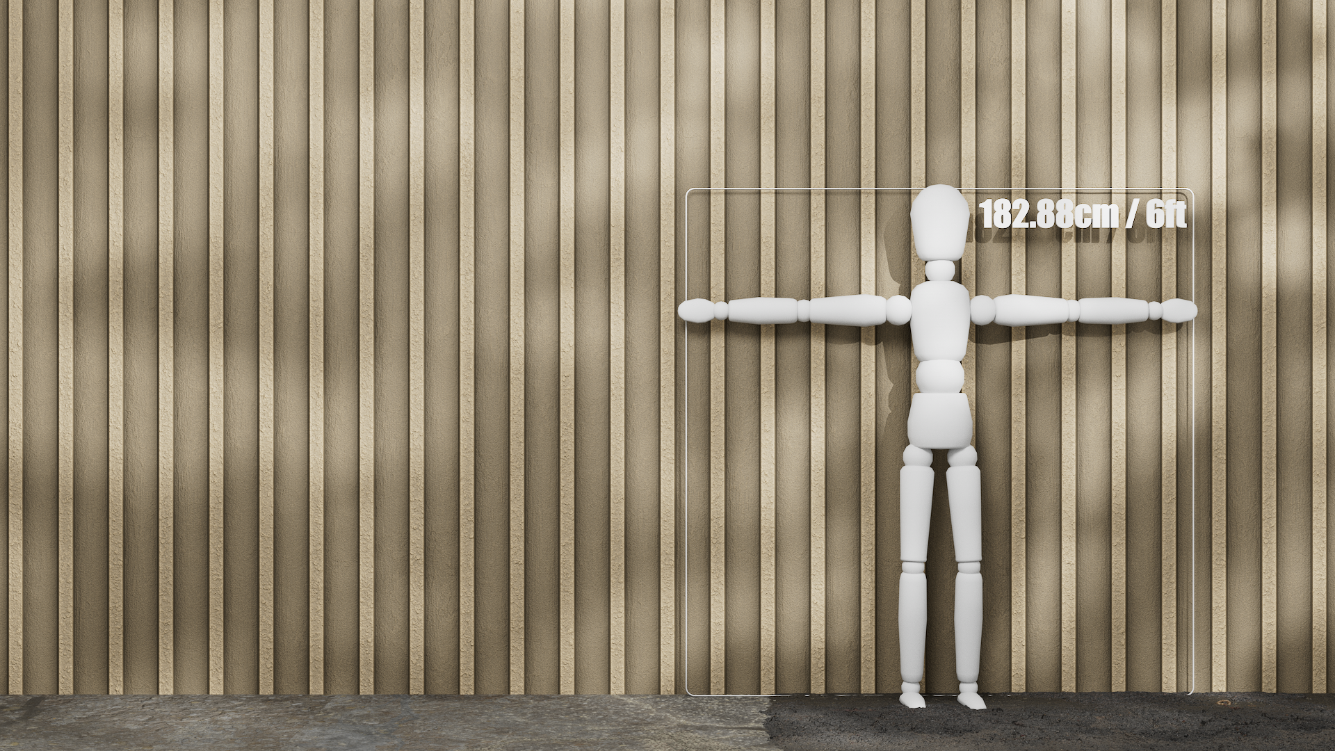Substance Material - Ribbed Concrete Wall