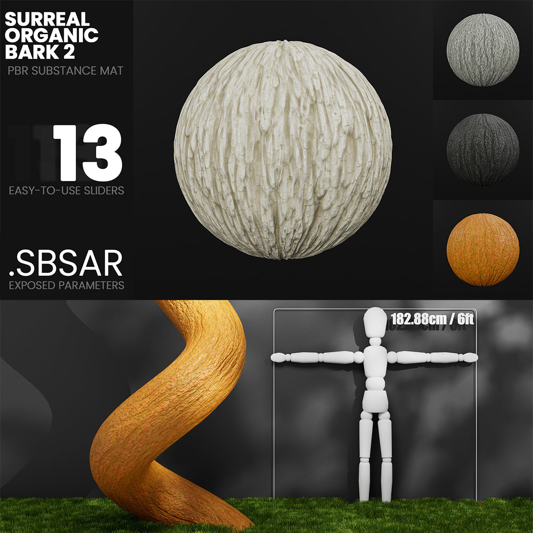 Substance Material - Surreal Organic Bark 2
