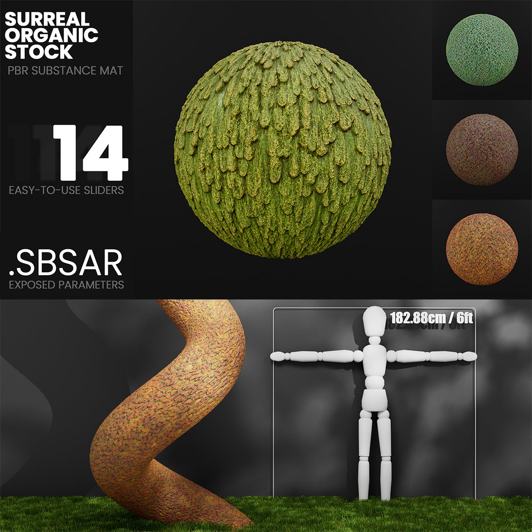 Substance Material - Surreal Organic Stock