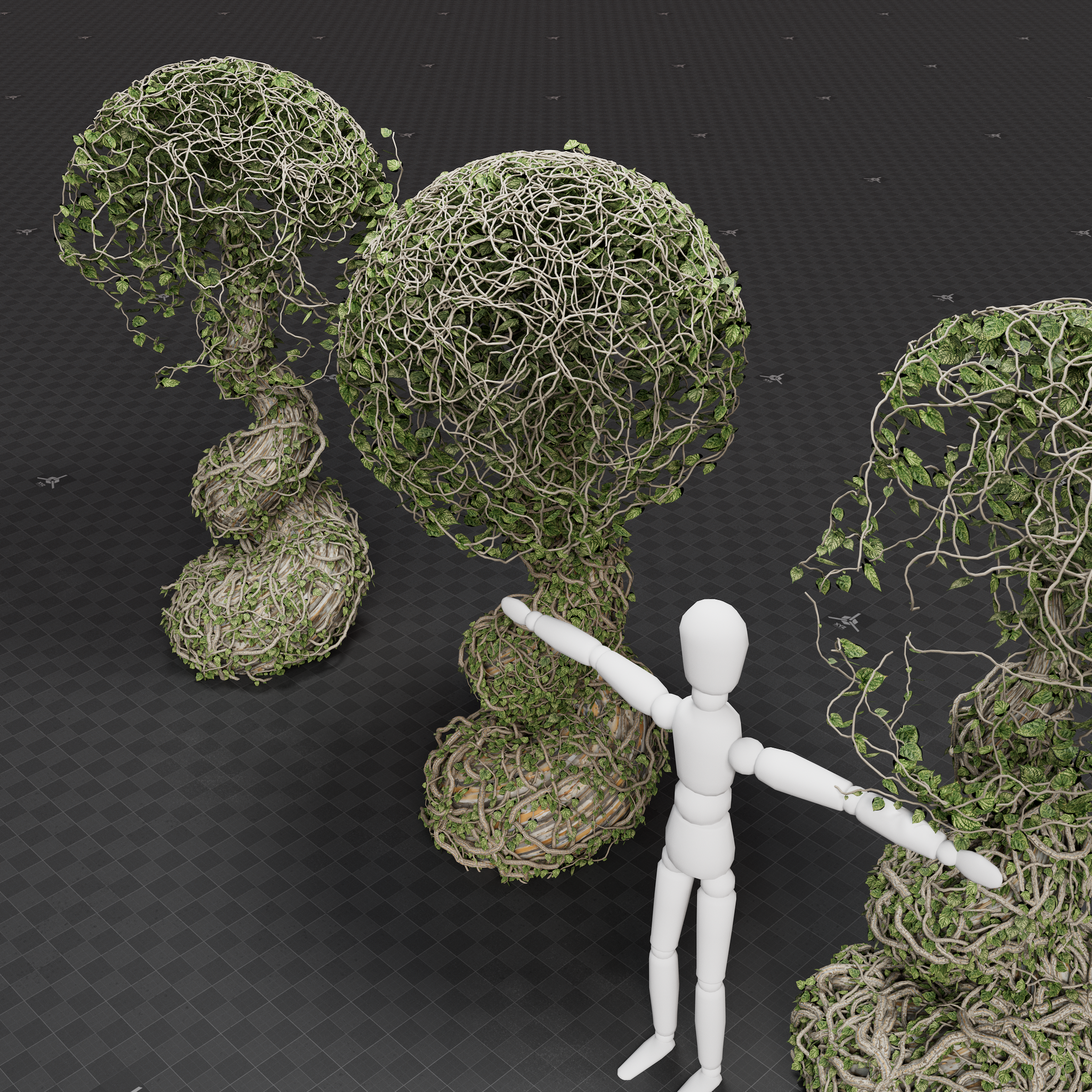 Surreal Plant - Small Tree Set 01