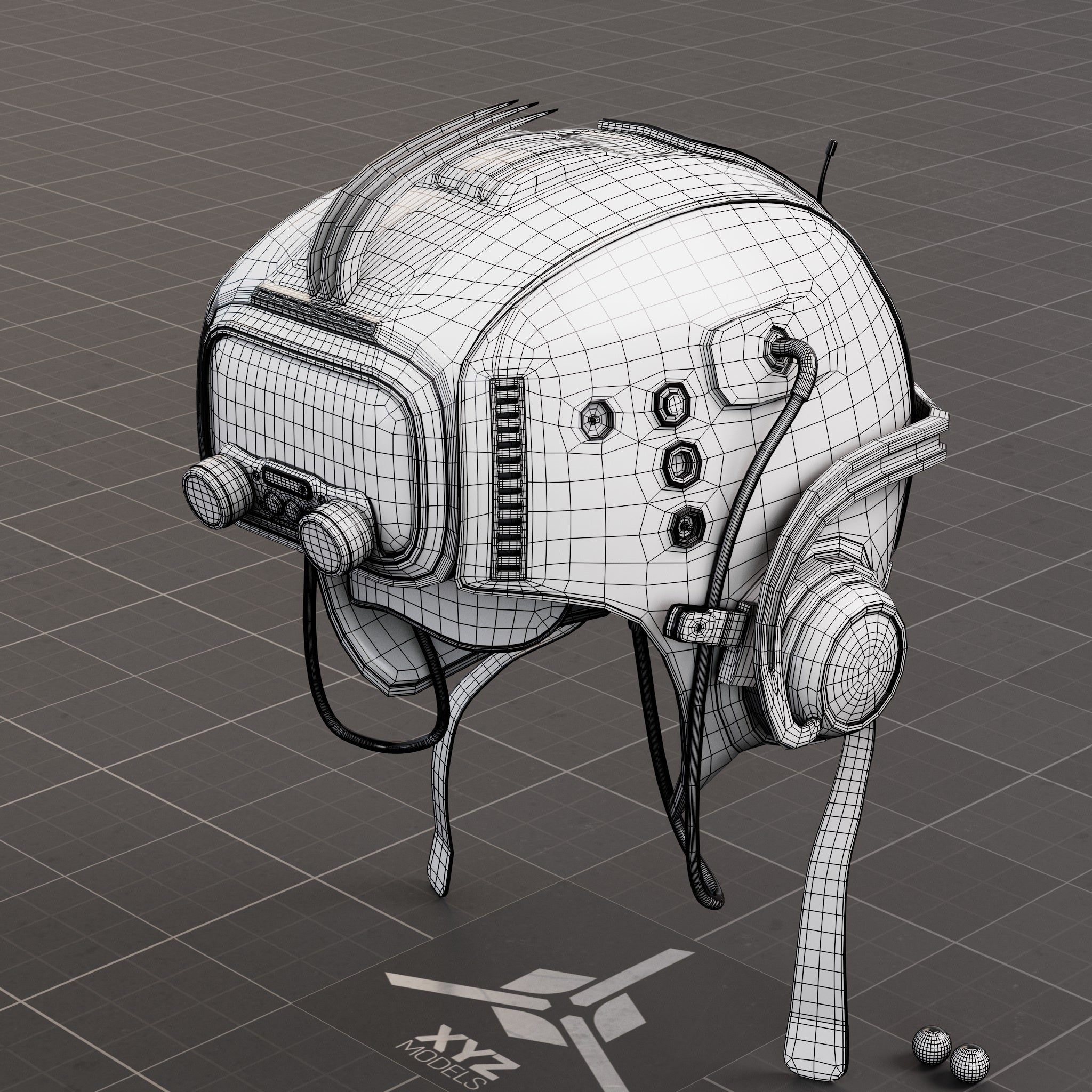 RetroChrono Navigator - 1970s Time Traveler Helmet
