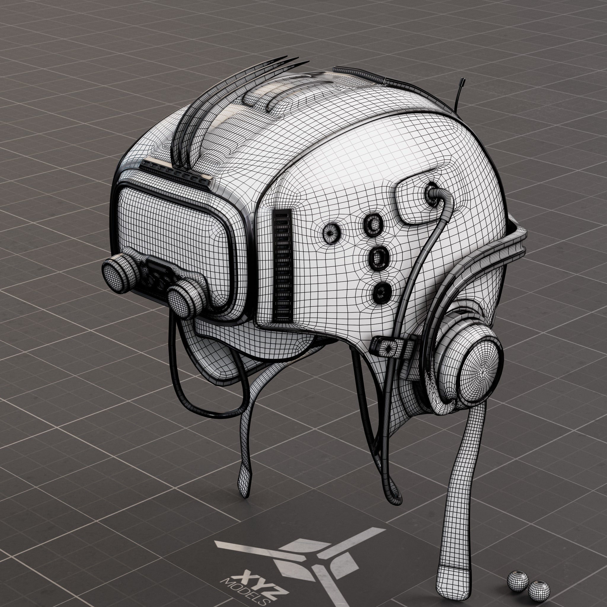 RetroChrono Navigator - 1970s Time Traveler Helmet