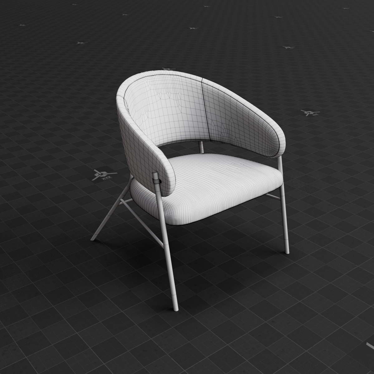 Base Mesh - Archviz - Chair 01