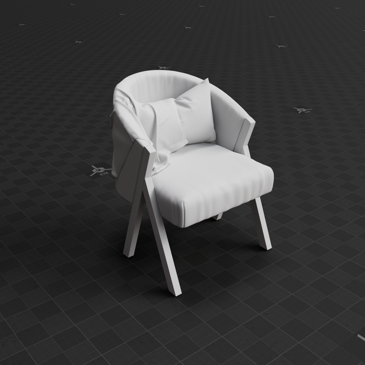 Base Mesh - Archviz - Chair 02