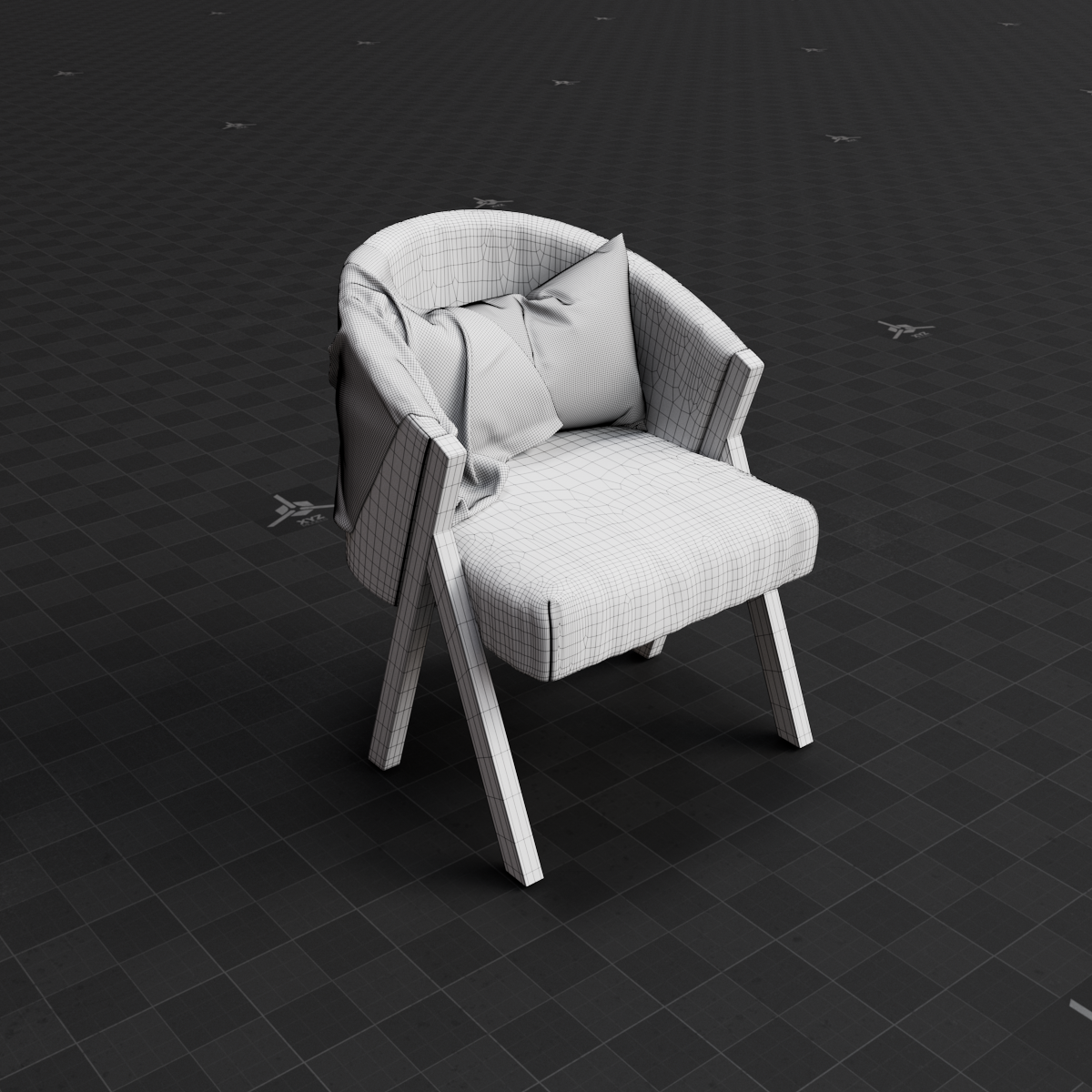 Base Mesh - Archviz - Chair 02
