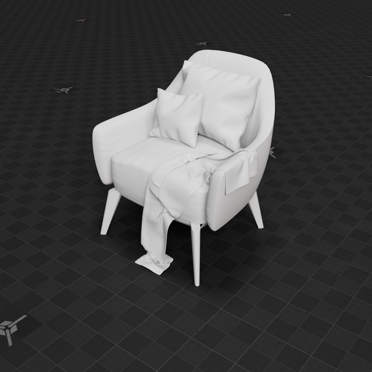 Base Mesh - Archviz - Chair 03