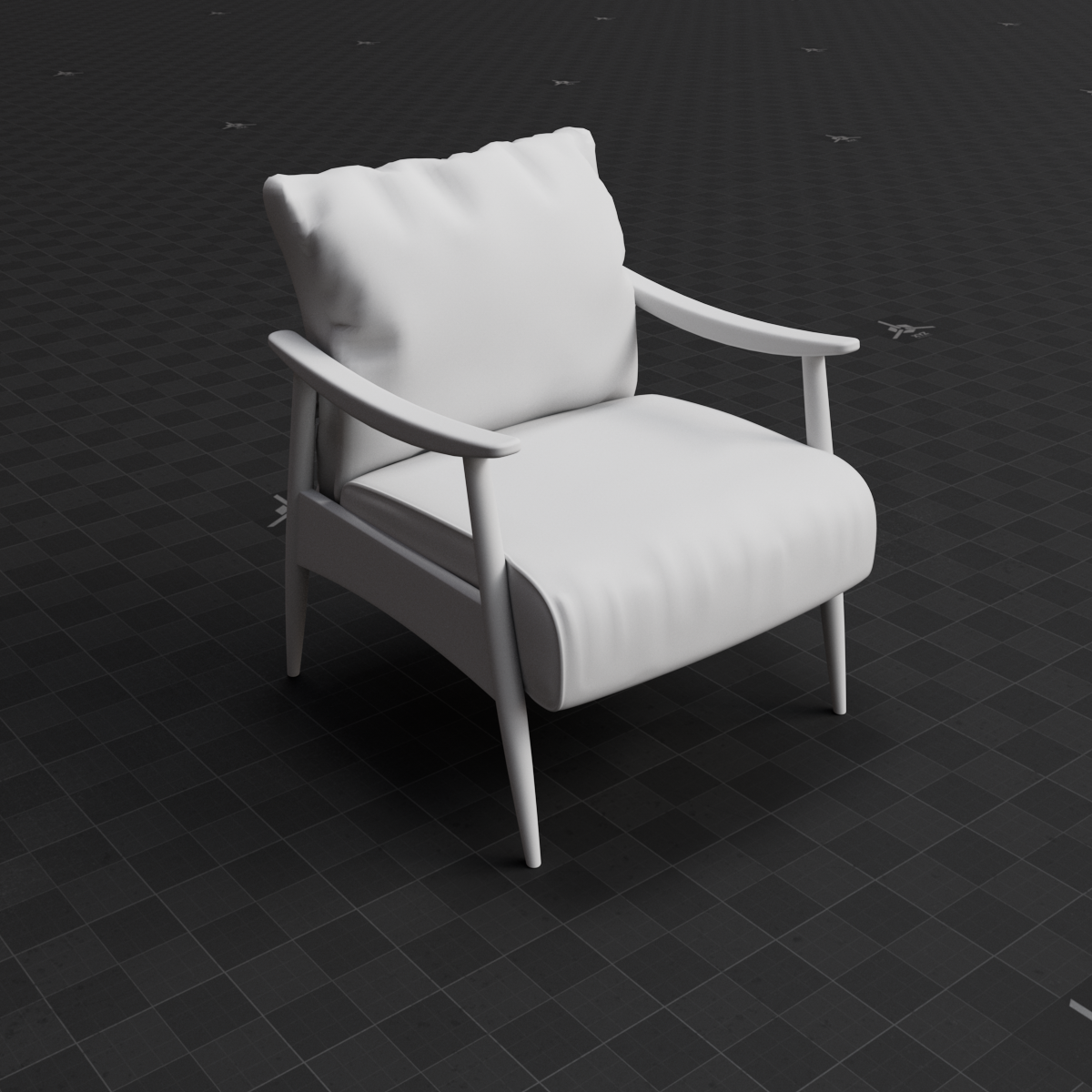 Base Mesh - Archviz - Chair 04