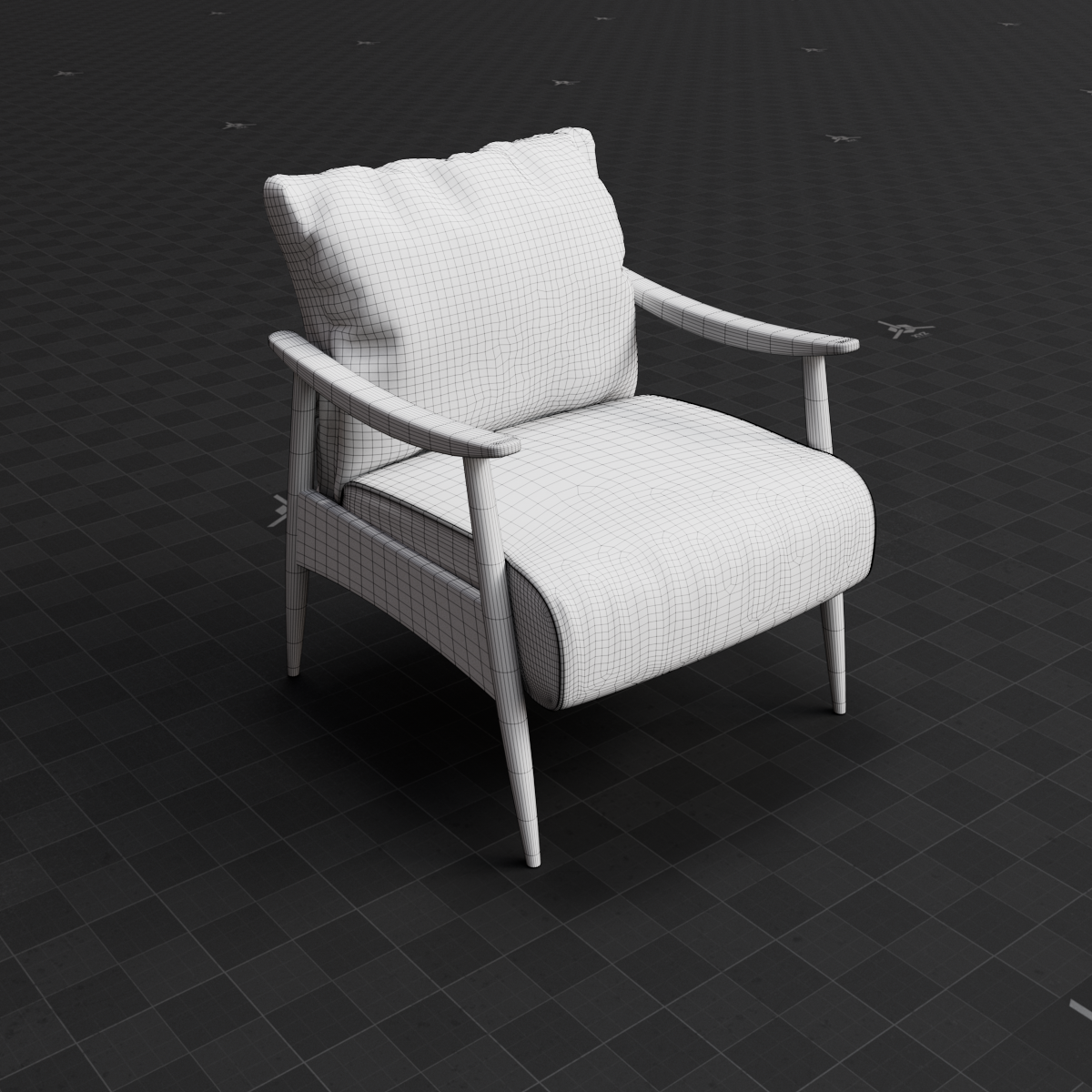 Base Mesh - Archviz - Chair 04