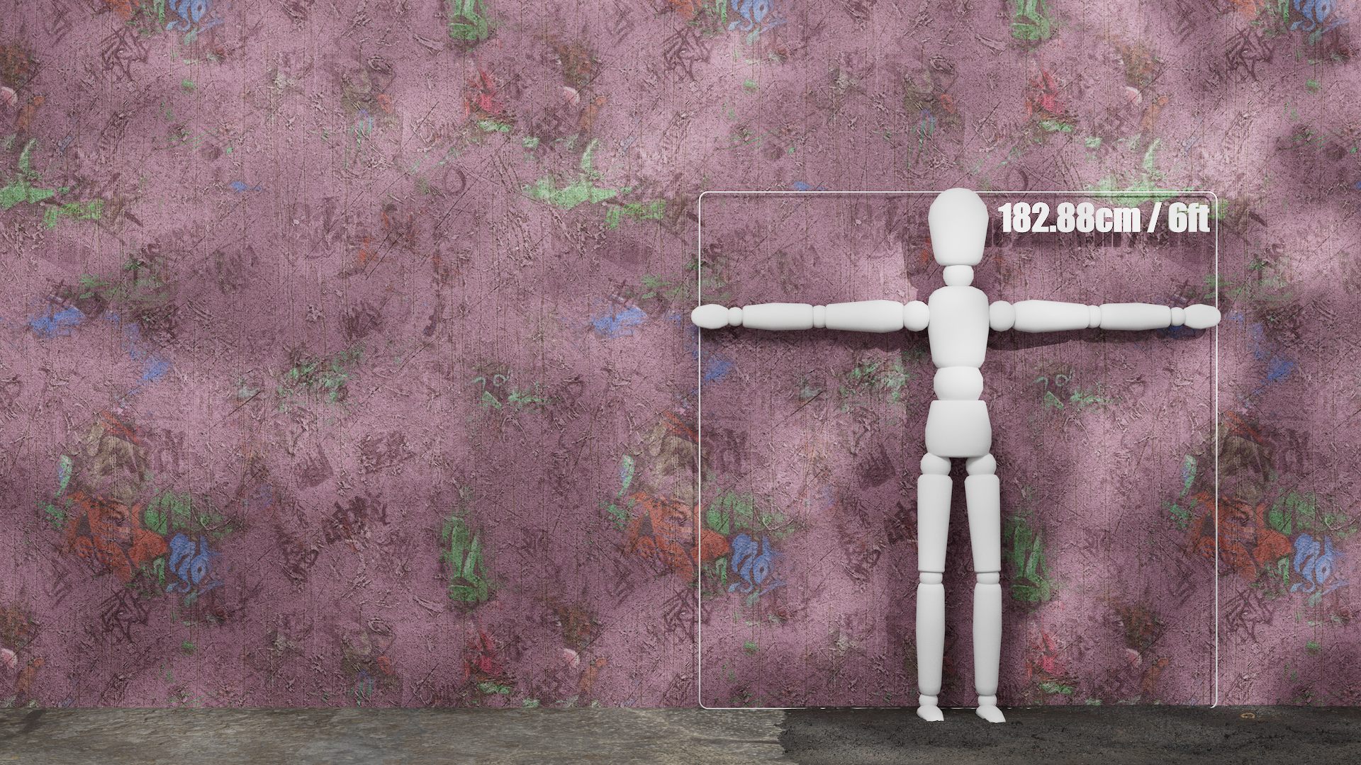 Substance Material - Graffiti Tagged Wall 01A