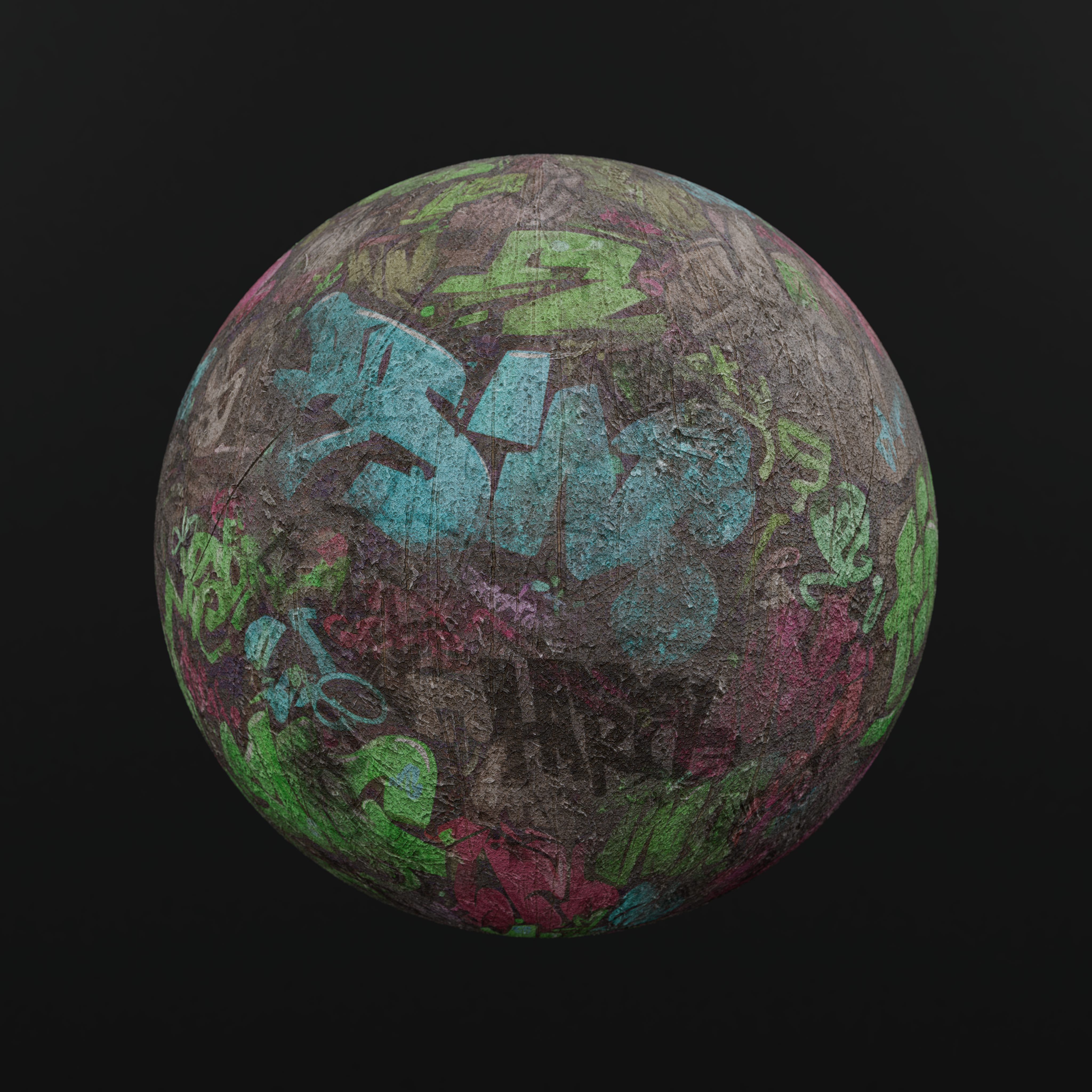 Substance Material - Graffiti Tagged Wall 01A