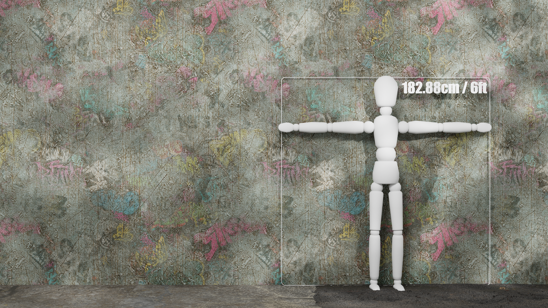 Substance Material - Graffiti Tagged Wall 01B