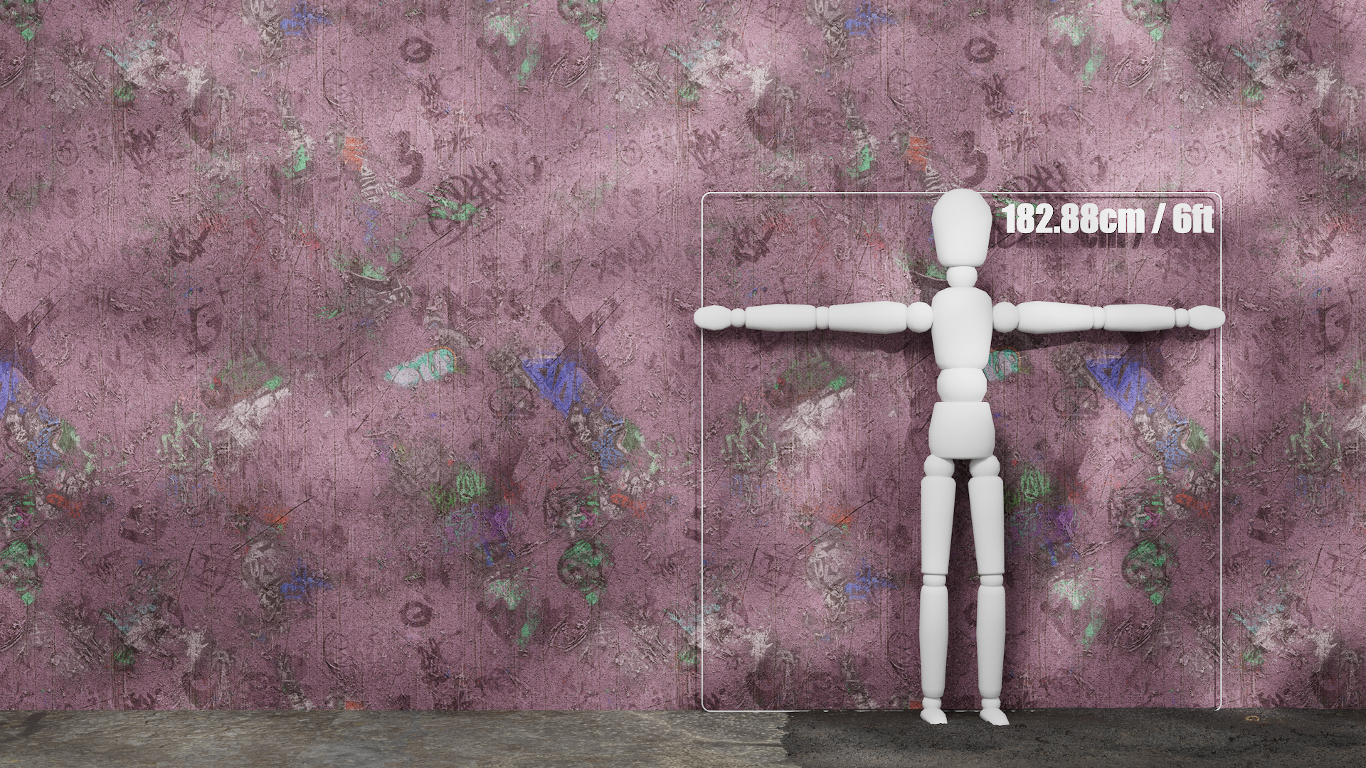 Substance Material - Graffiti Tagged Wall 01B