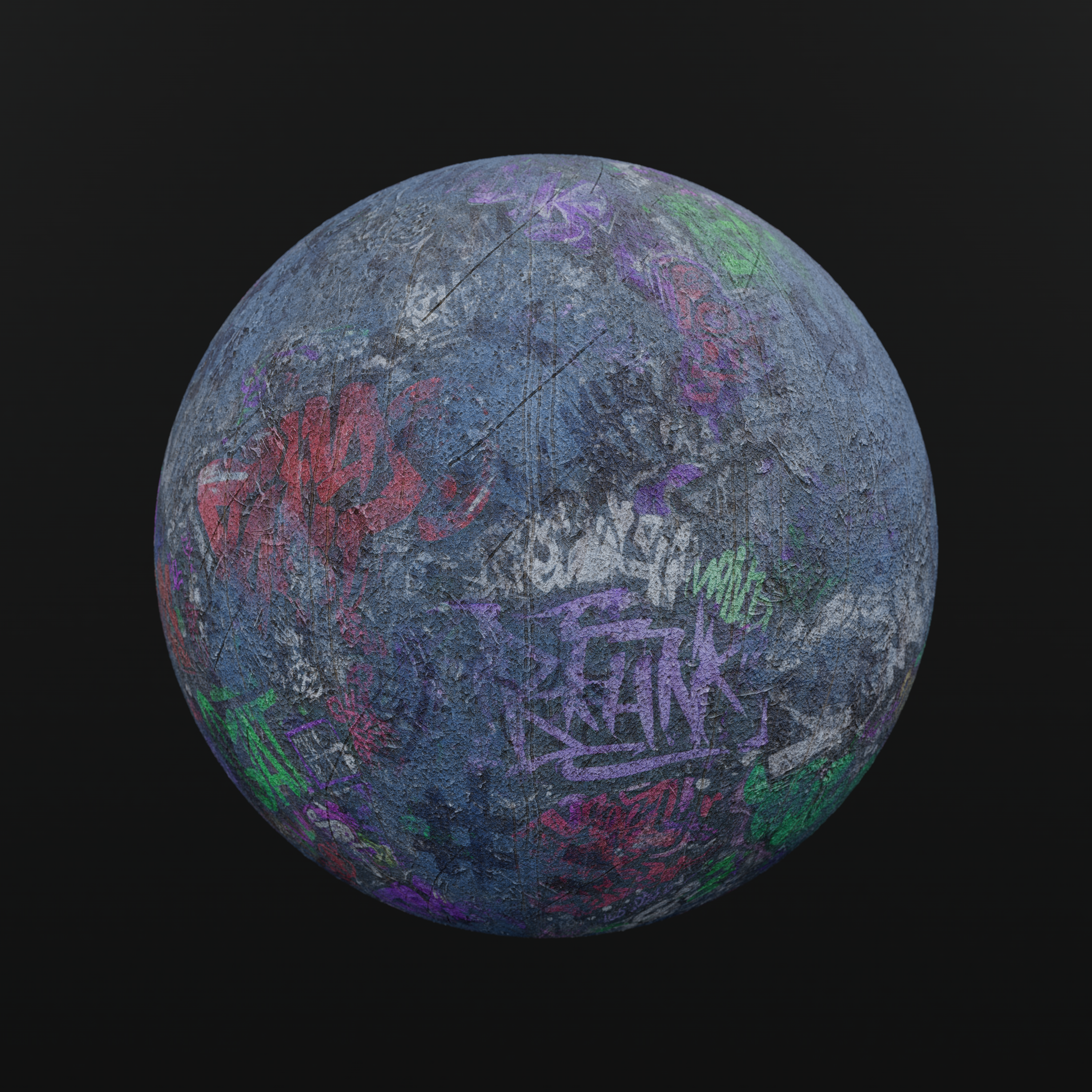 Substance Material - Graffiti Tagged Wall 01B