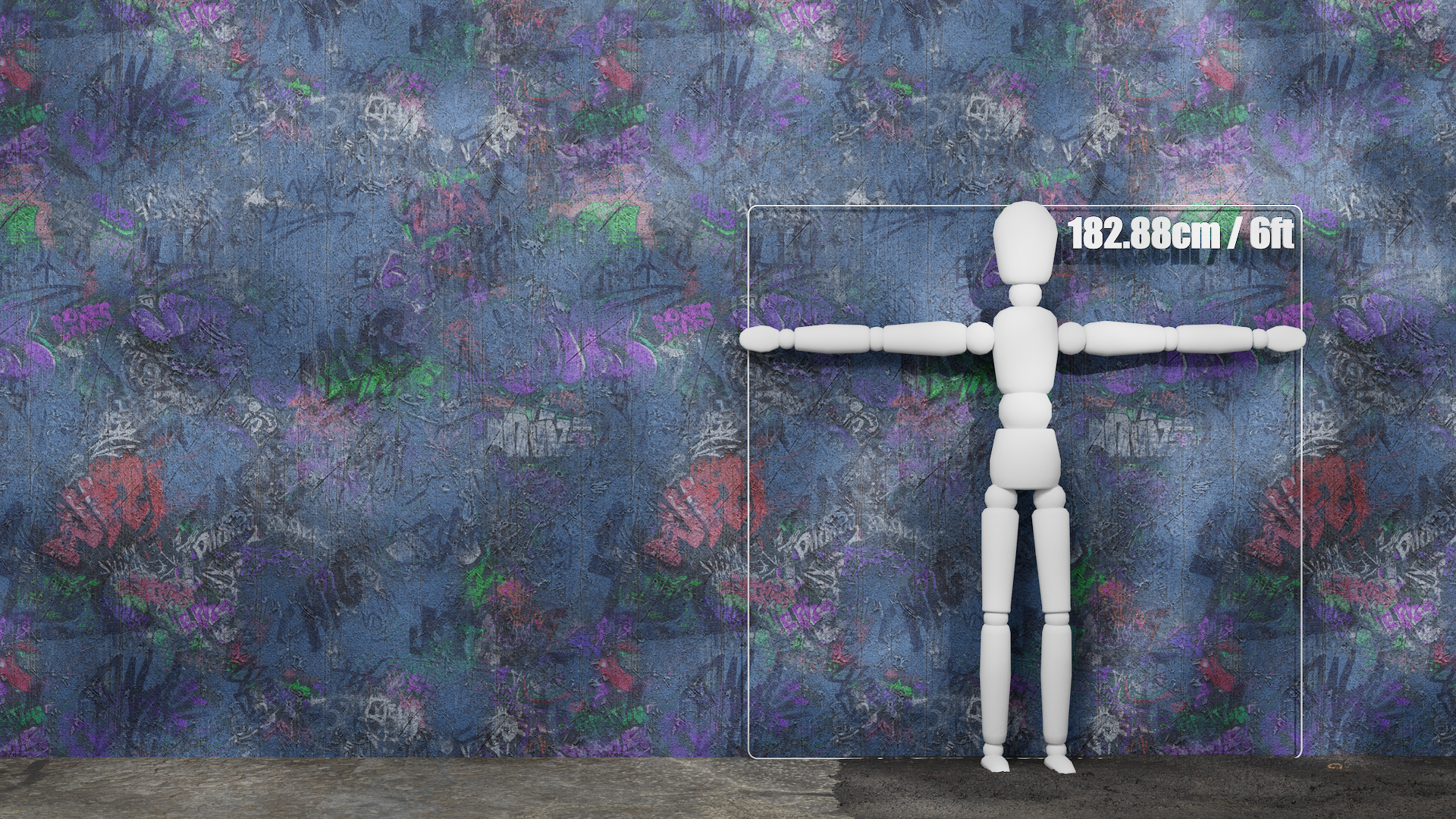 Substance Material - Graffiti Tagged Wall 01C