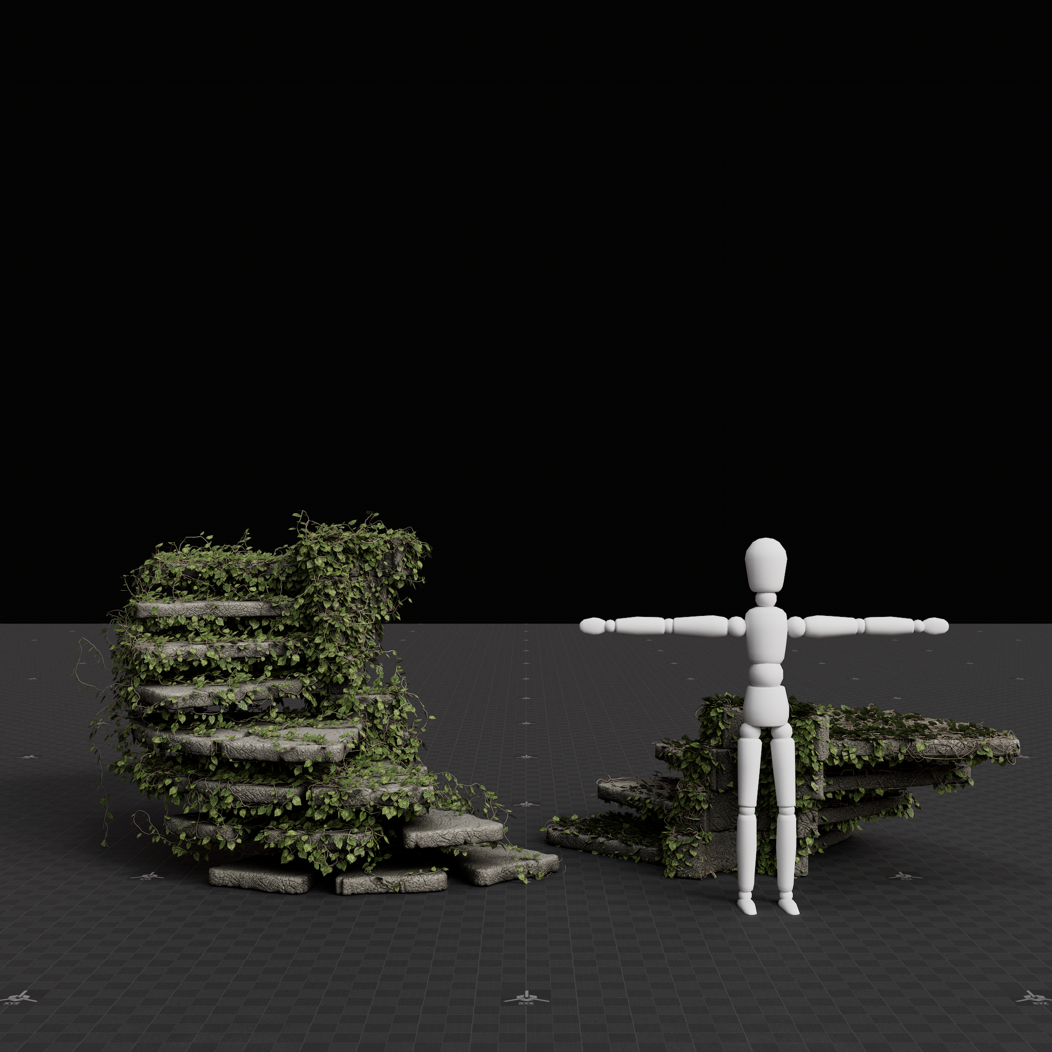 Surreal Plant - Stair Ivy Set 01