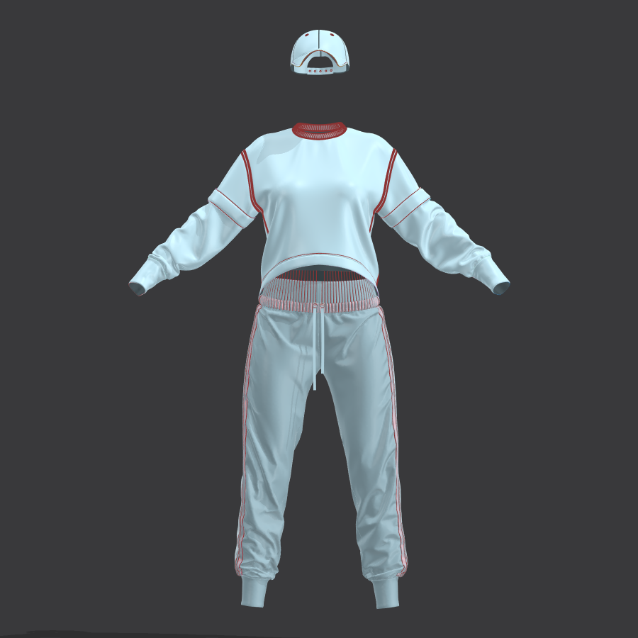 1990s Woman Urban Casual - Marvelous Designer Outfit