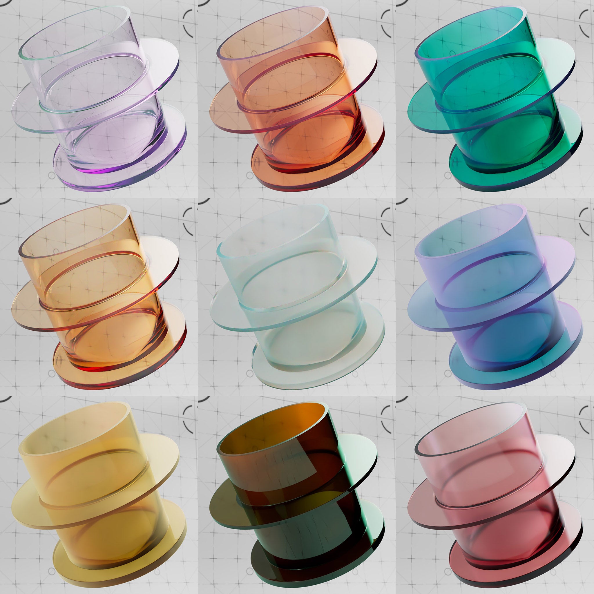 Cinema 4D Materials - Creative Glass - Redshift OpenPBR