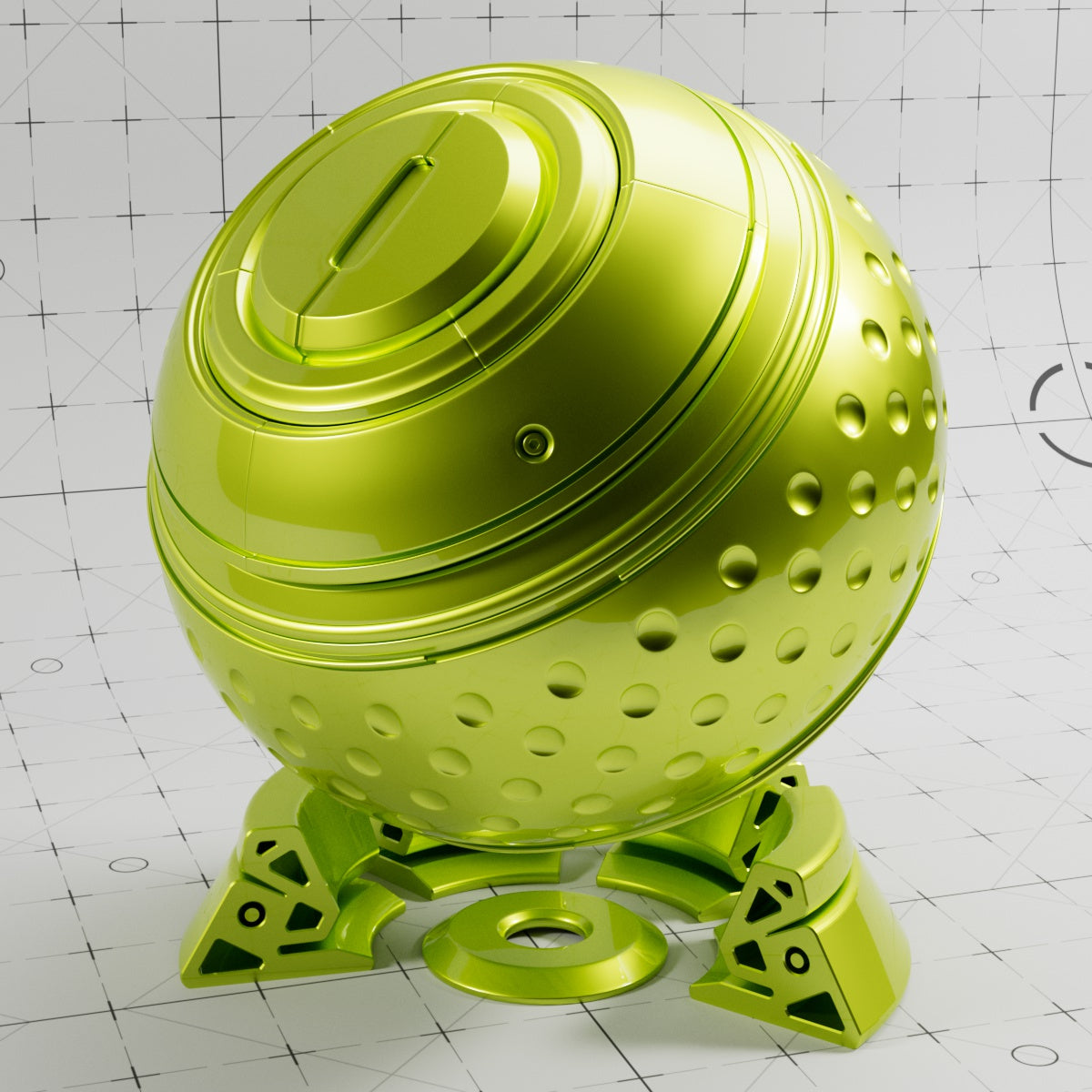 Cinema 4D Materials - Car Paint Chrome Finish - Redshift