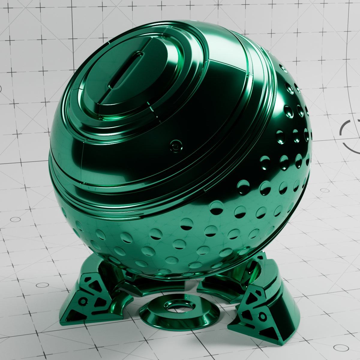 Cinema 4D Materials - Car Paint Chrome Finish - Redshift