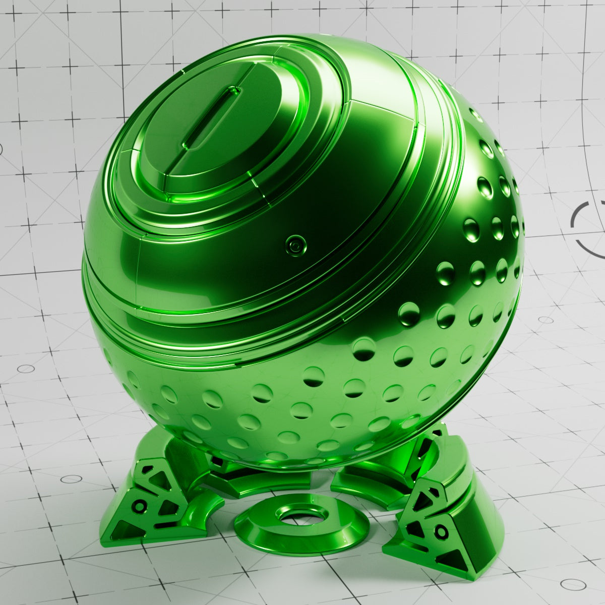 Cinema 4D Materials - Car Paint Chrome Finish - Redshift