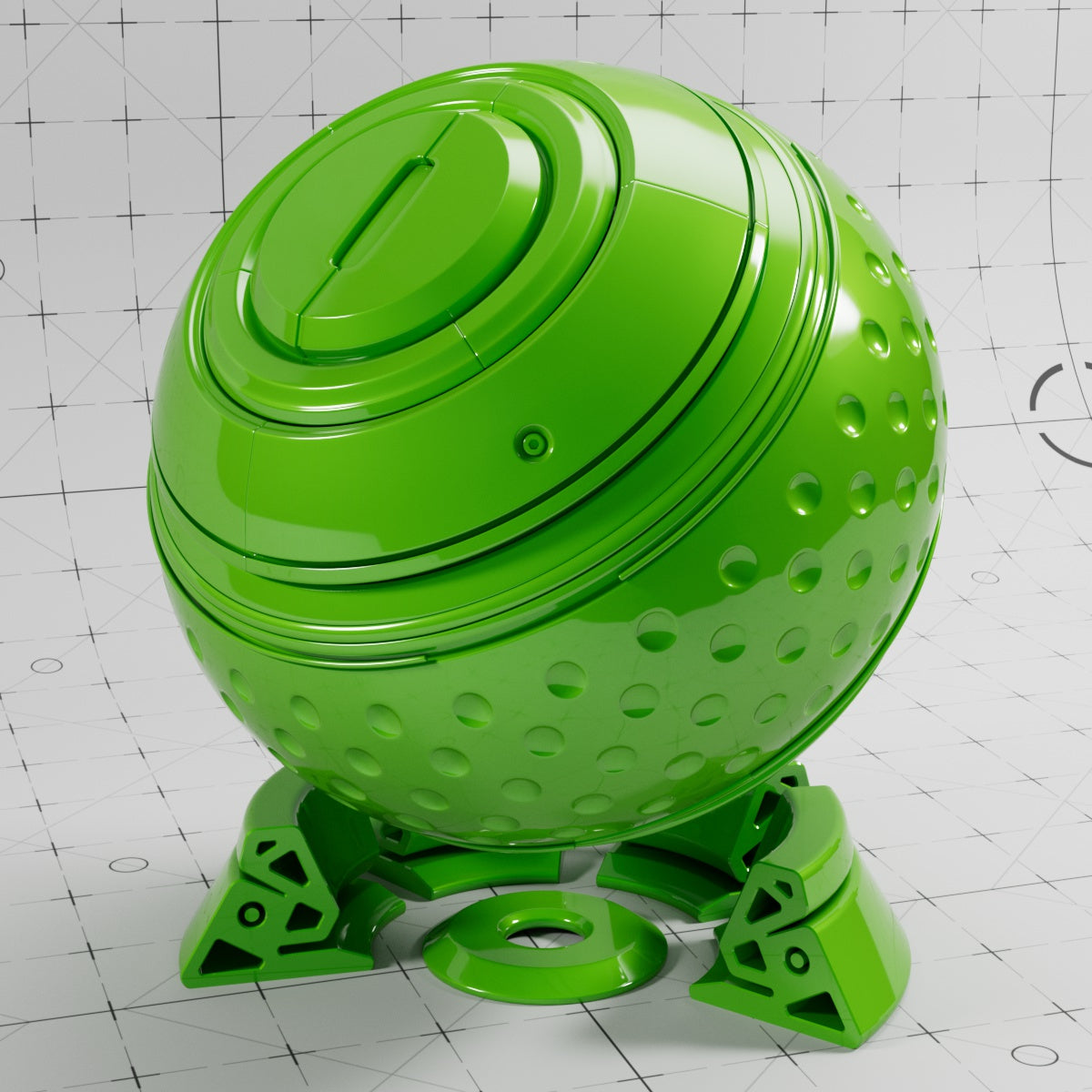 Cinema 4D Materials - Car Paint Glossy - Redshift