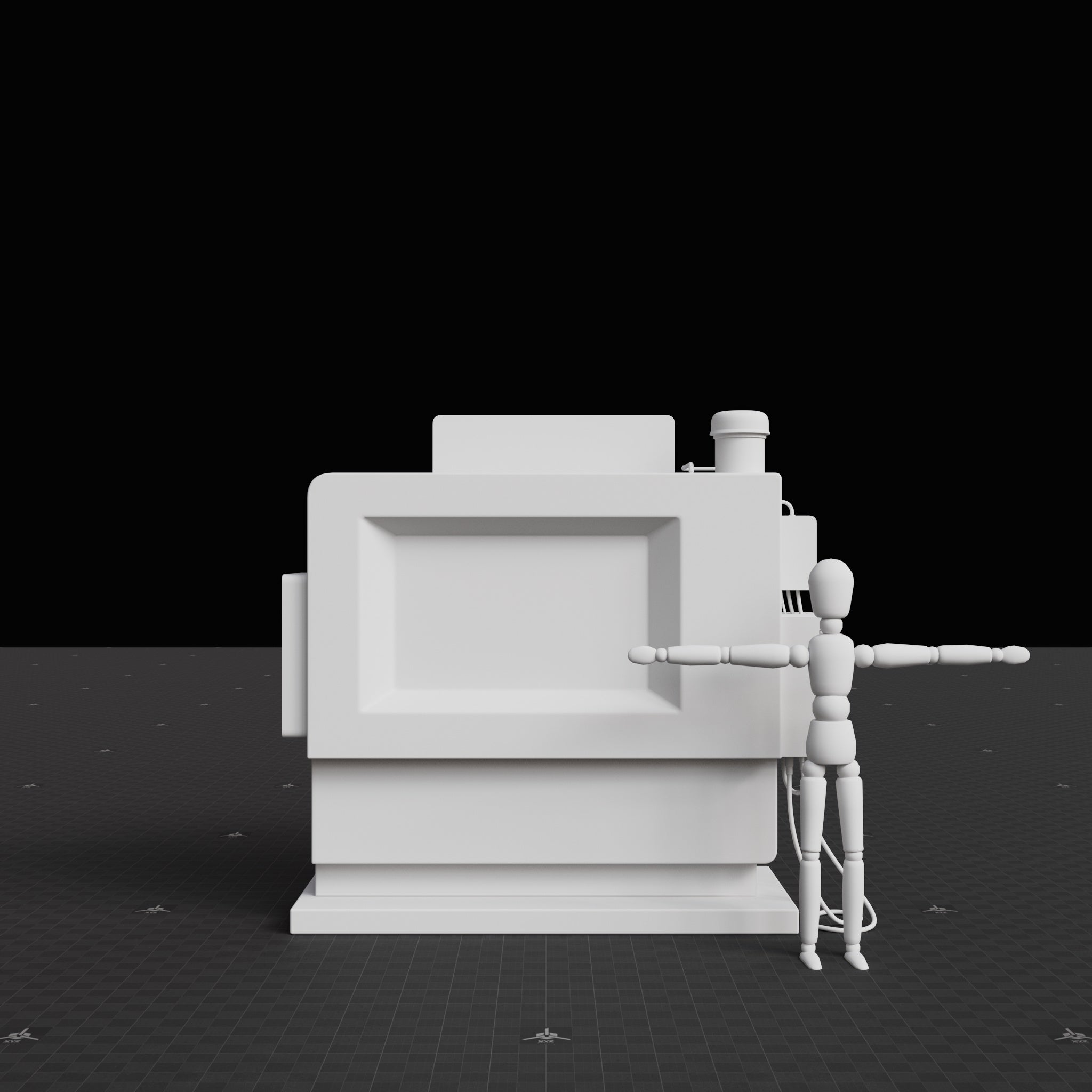 Base Mesh - Cyberpunk - Public Tech Terminal 01